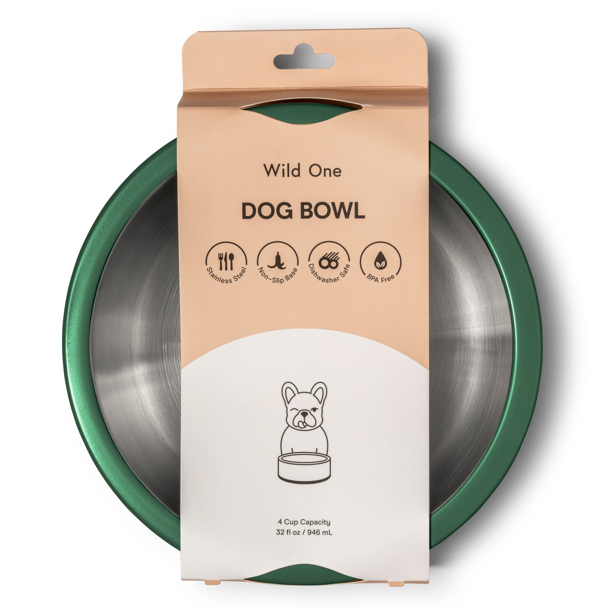 Wild One Silicone Black Dog Placemat | Petco