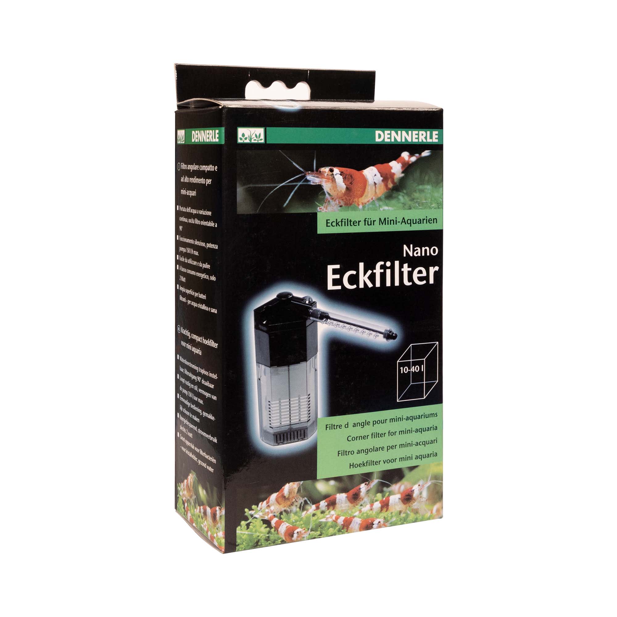 Dennerle Nano Corner Aquarium Filter 110V Compact & Clear