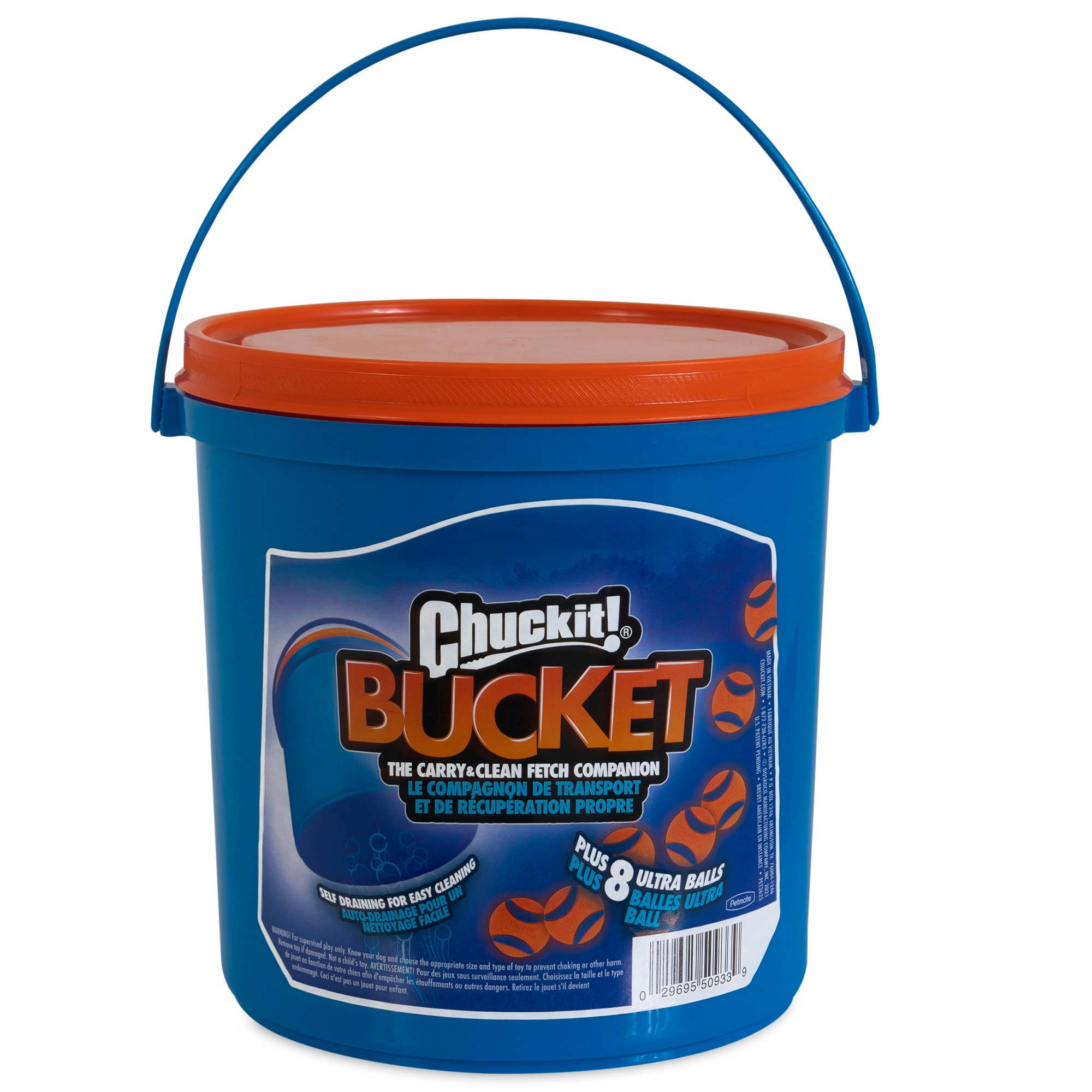 Chuckit Bucket With Ultra Ball Dog Toy Medium Petco