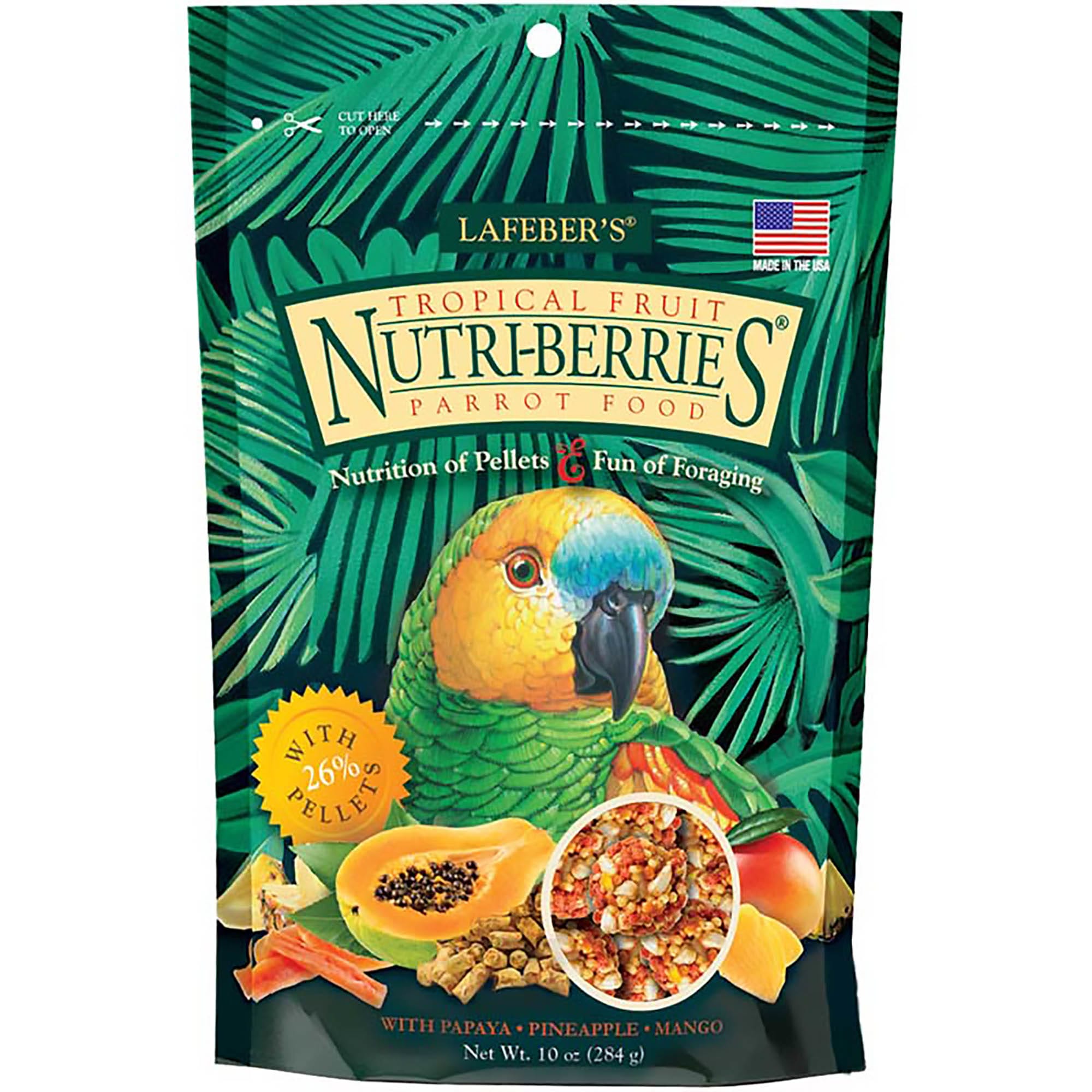 Fruity store parrot food