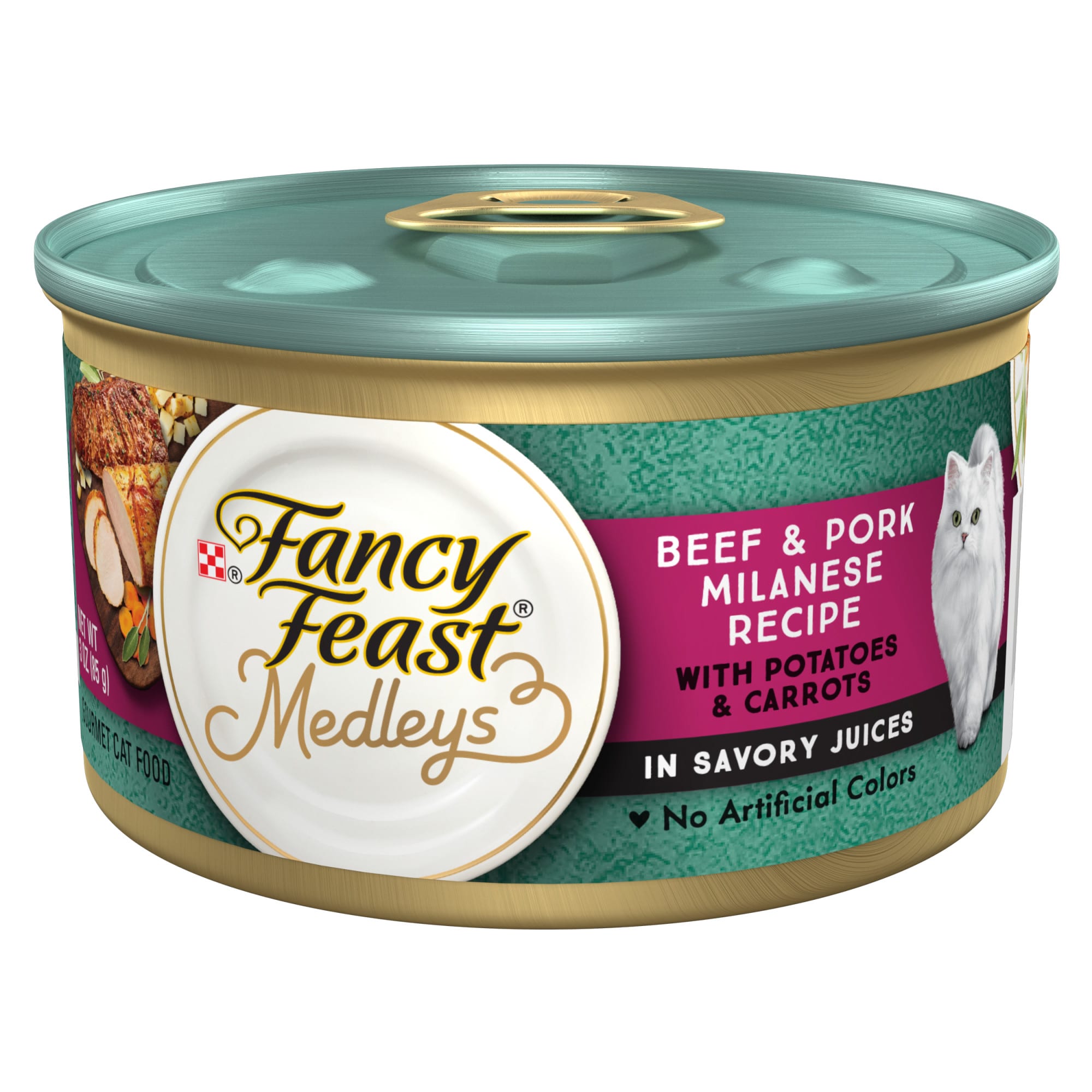Fancy Feast Medleys Beef Pork Milanese With Carrots Potatoes In