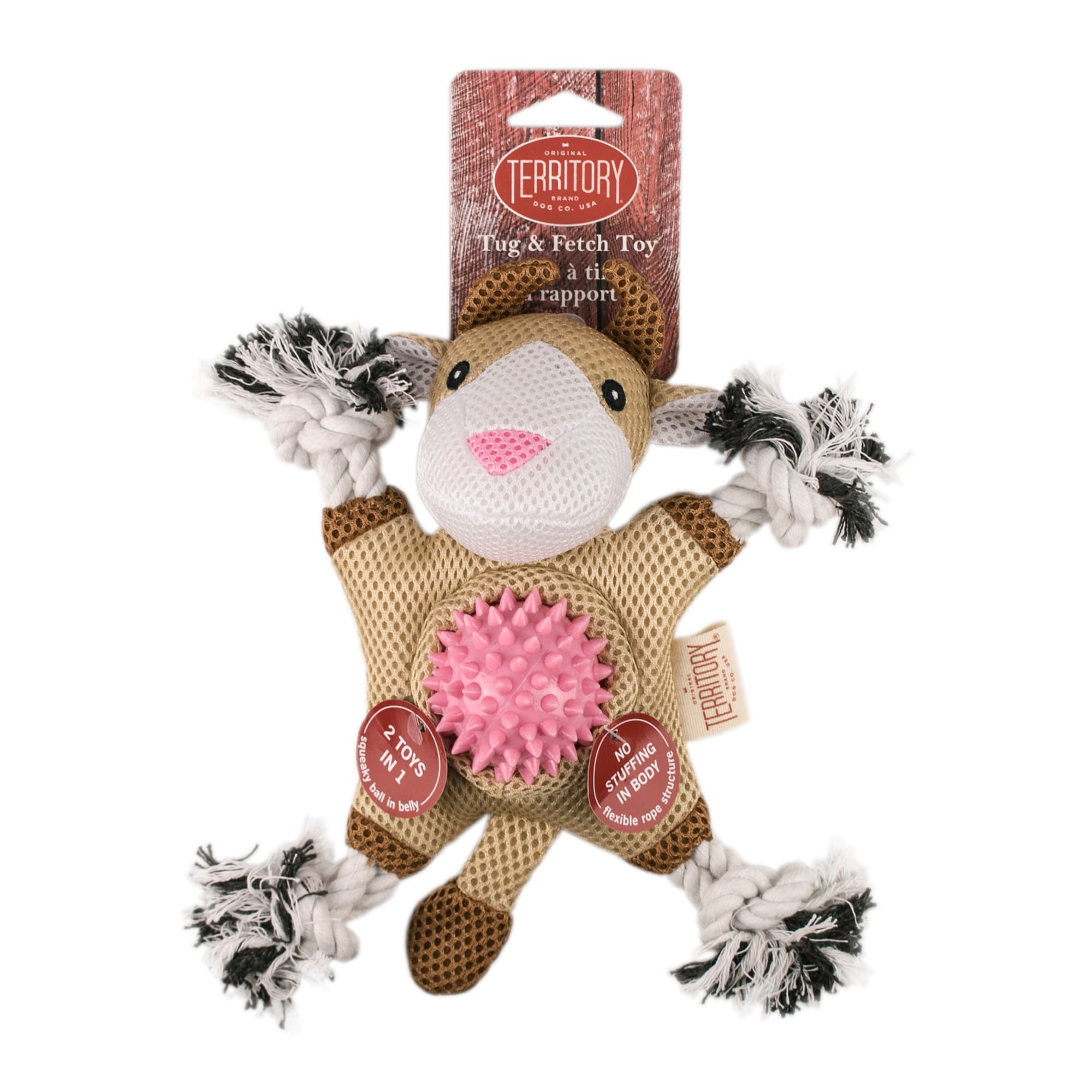 Territory Farm Friends Goat 2in1 Dog Toy, Medium Petco