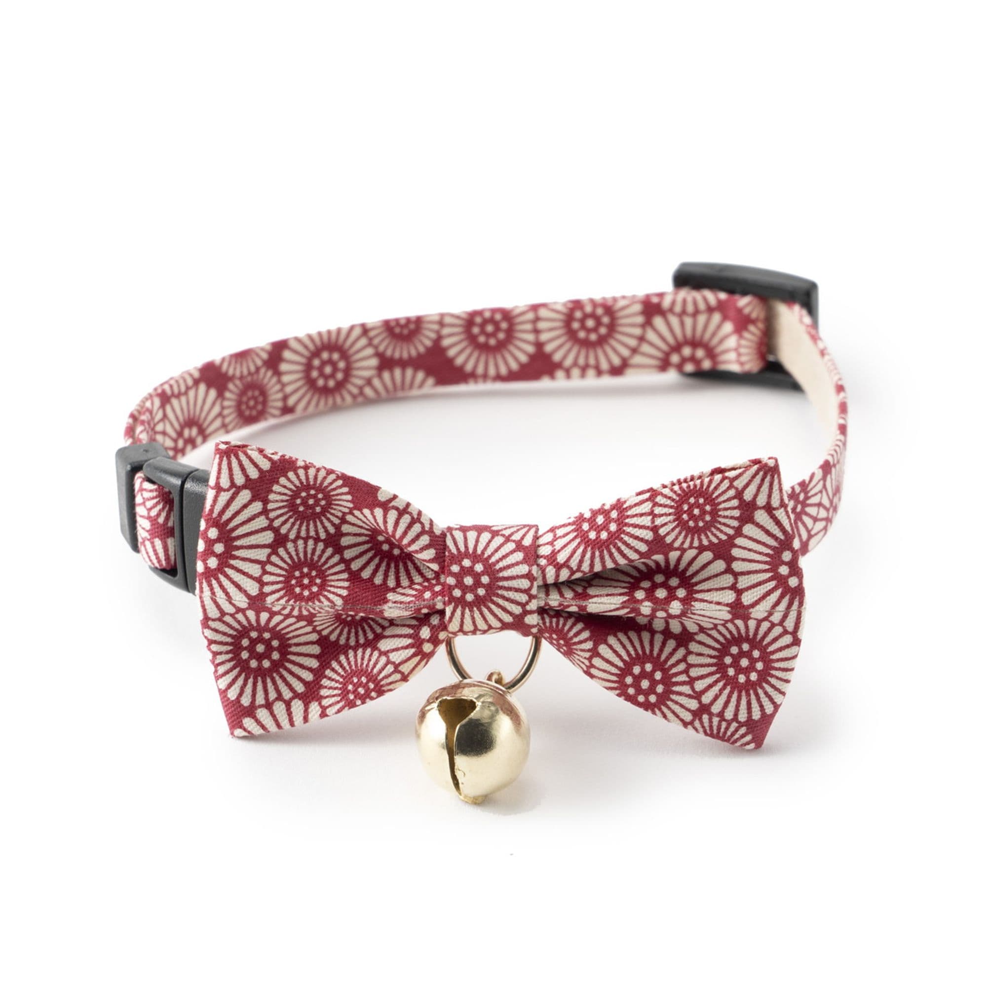 Cat Collar - Nautical Sunset - Coral Red Anchor & Lobster Cat