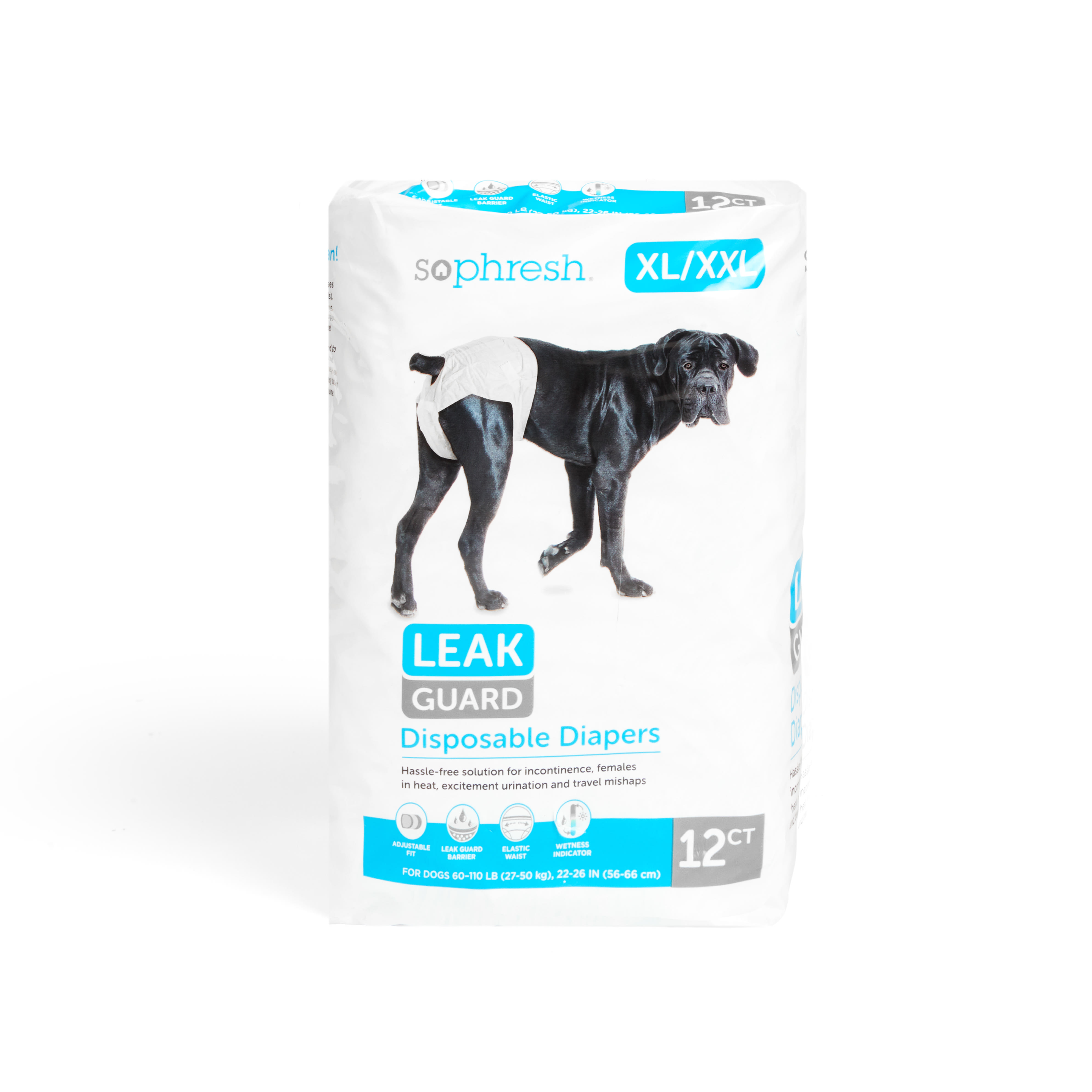 So Phresh Leak Guard Disposable Pet Diapers X Small Count of 12 Petco