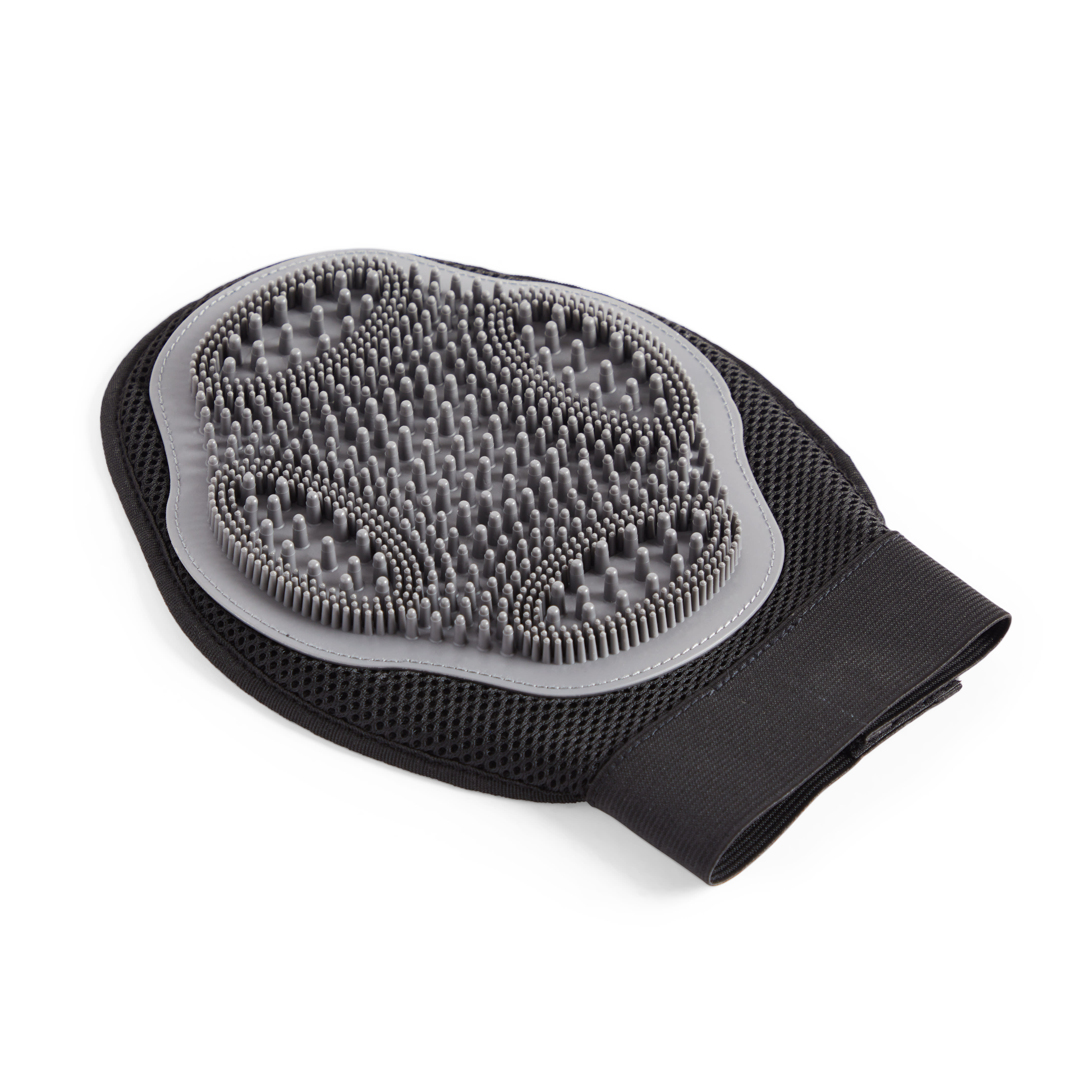 Well & Good 3-in-1 Grey Dog Grooming Mitt | Petco