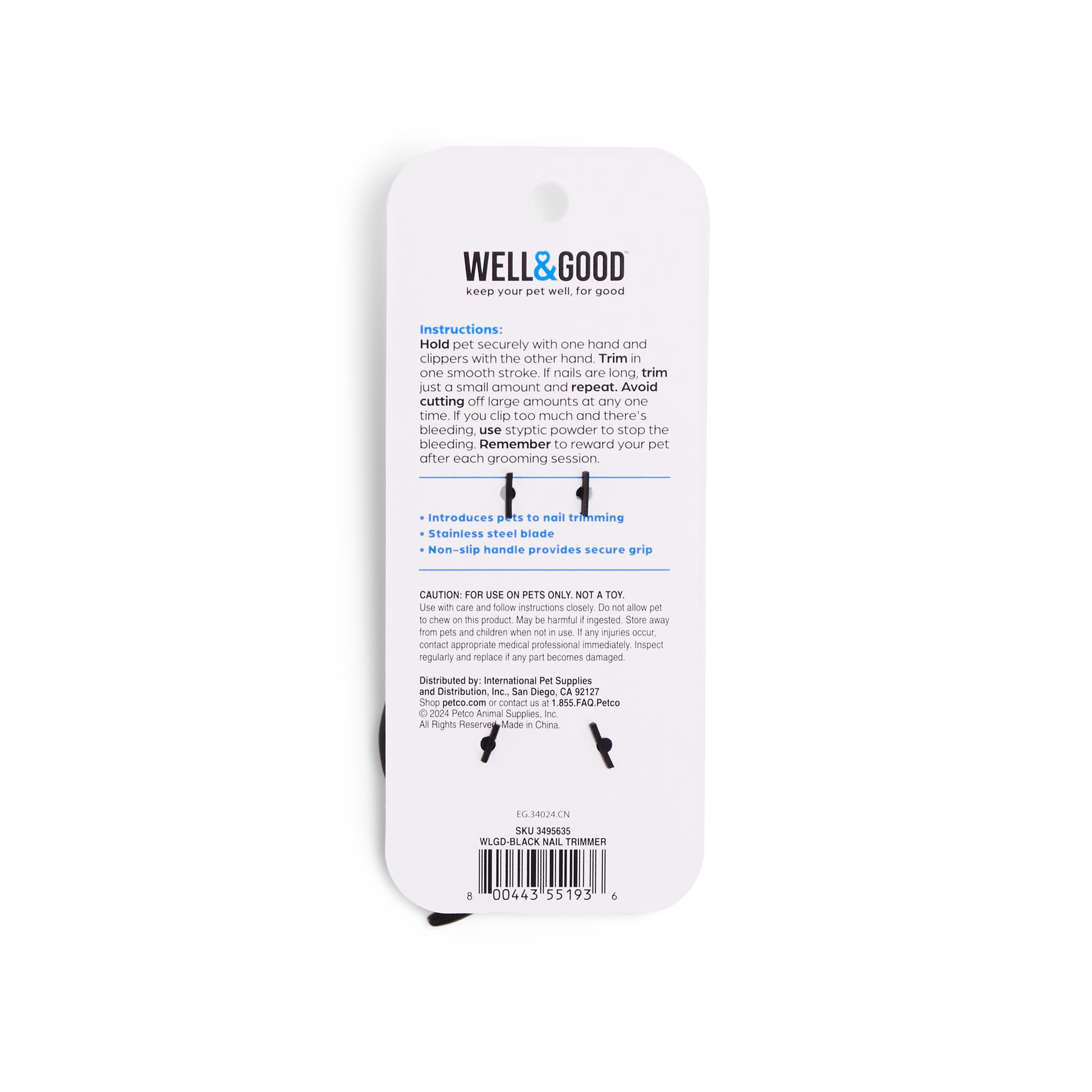 Wellco Pet Nail Clipper- Great for Trimming Cats and Dogs Nails and Claws, All-in-One Grooming Kit