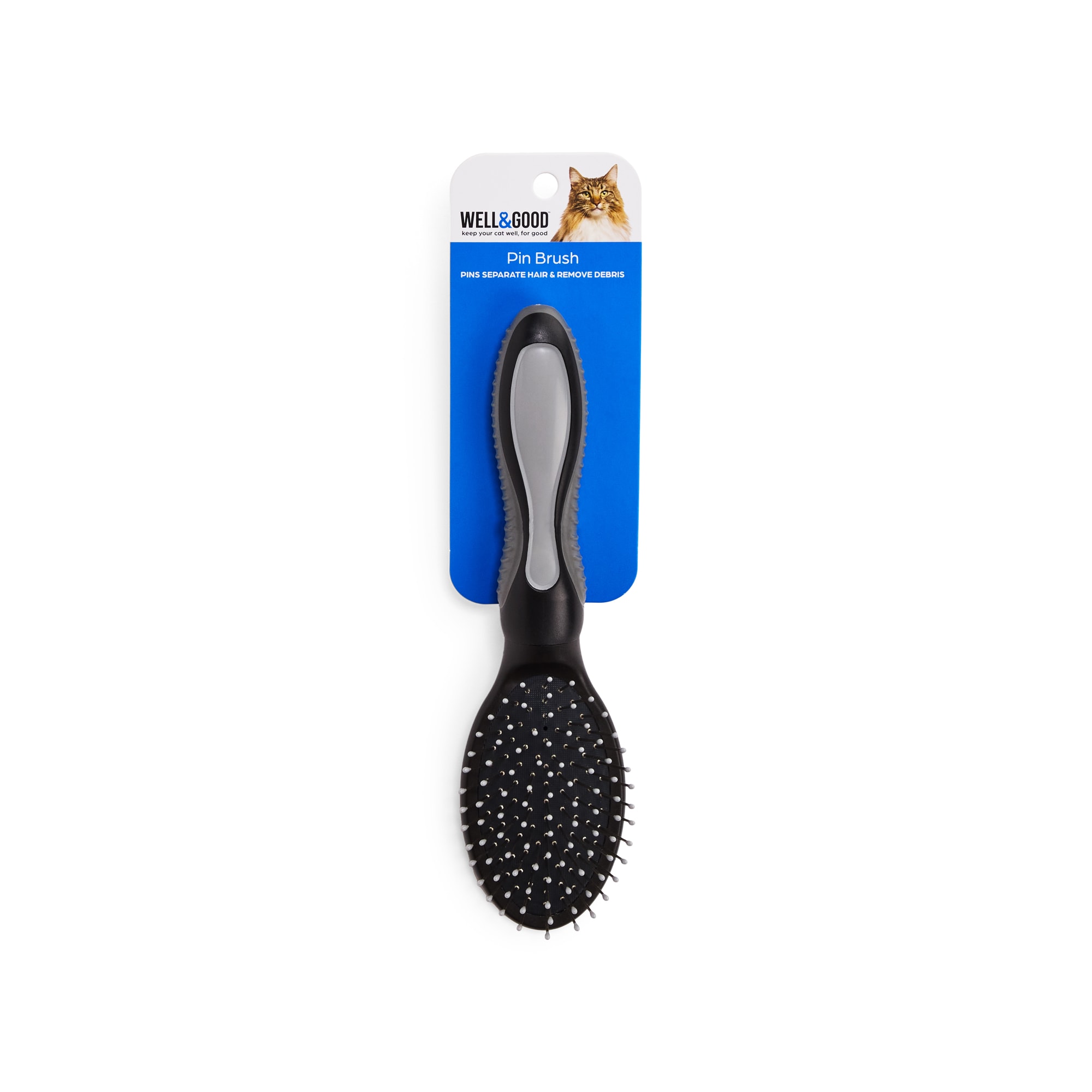 Well & Good Black Cushion Pin Cat Brush Petco