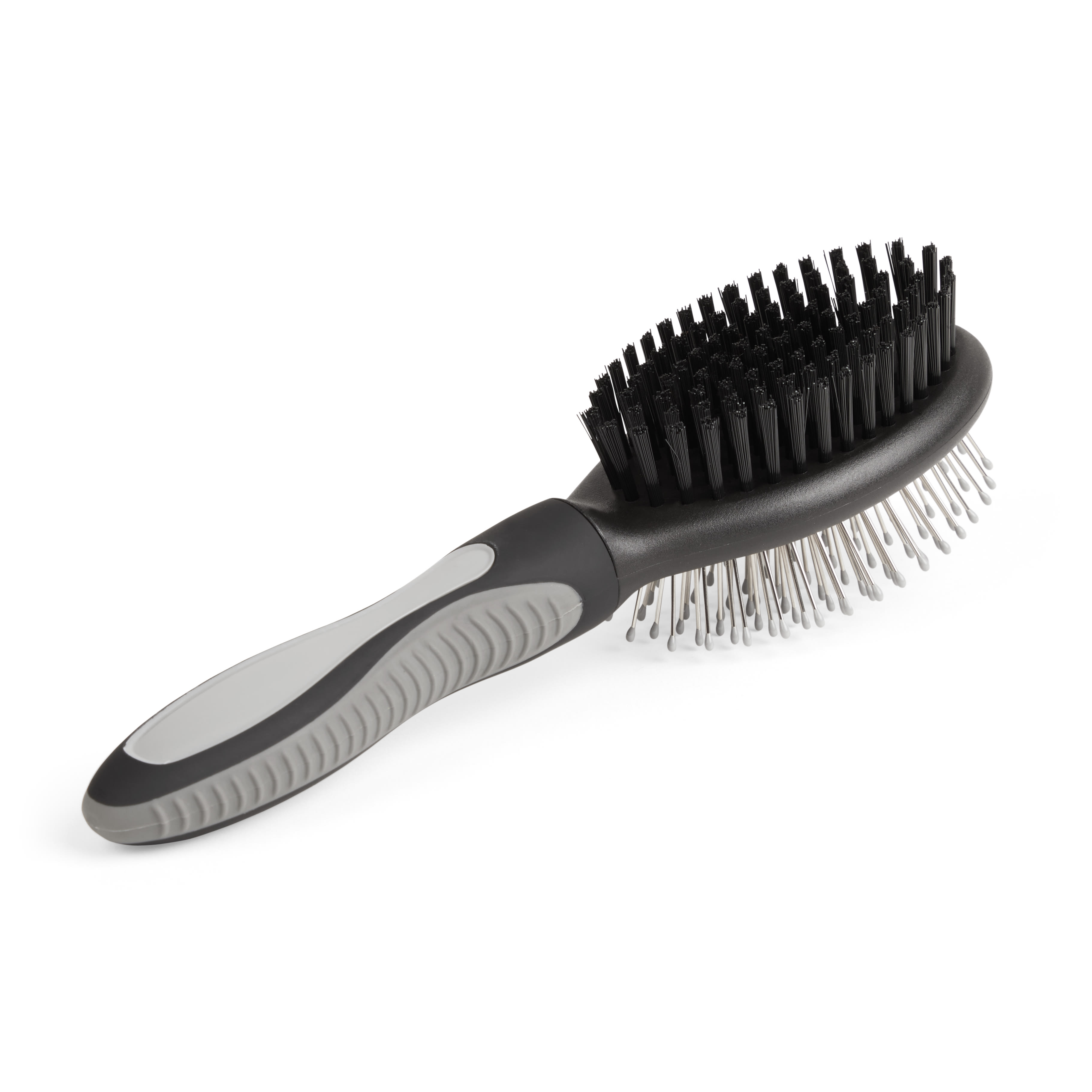 Well & Good Black Combo Pin & Bristle Dog Brush, Small