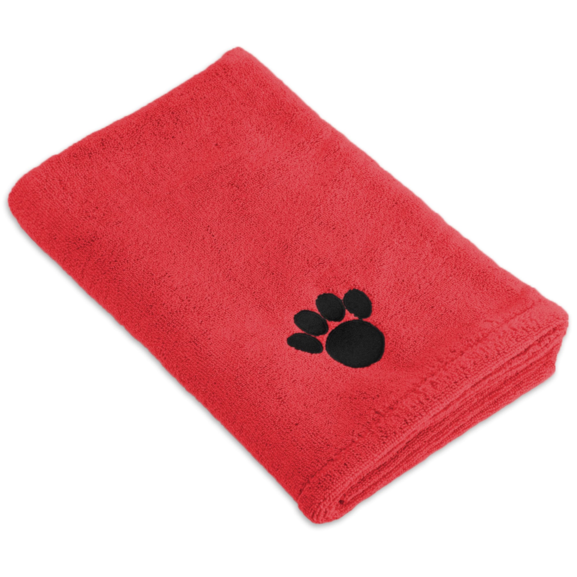 Red Crab Embroidered Quick-Dry Towel Set