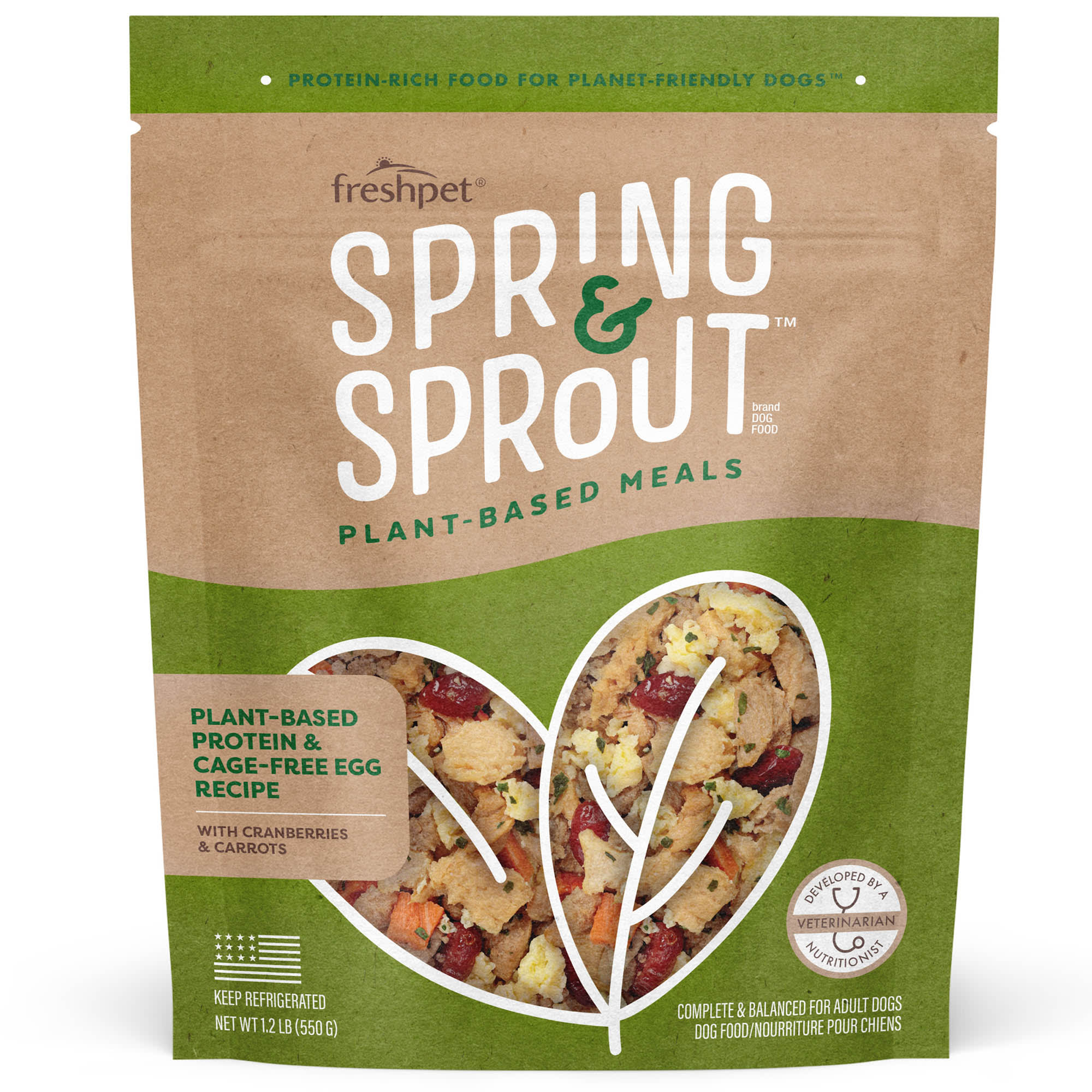 Freshpet Spring and Sprout Plant Based Protein Cage Free Egg Dry