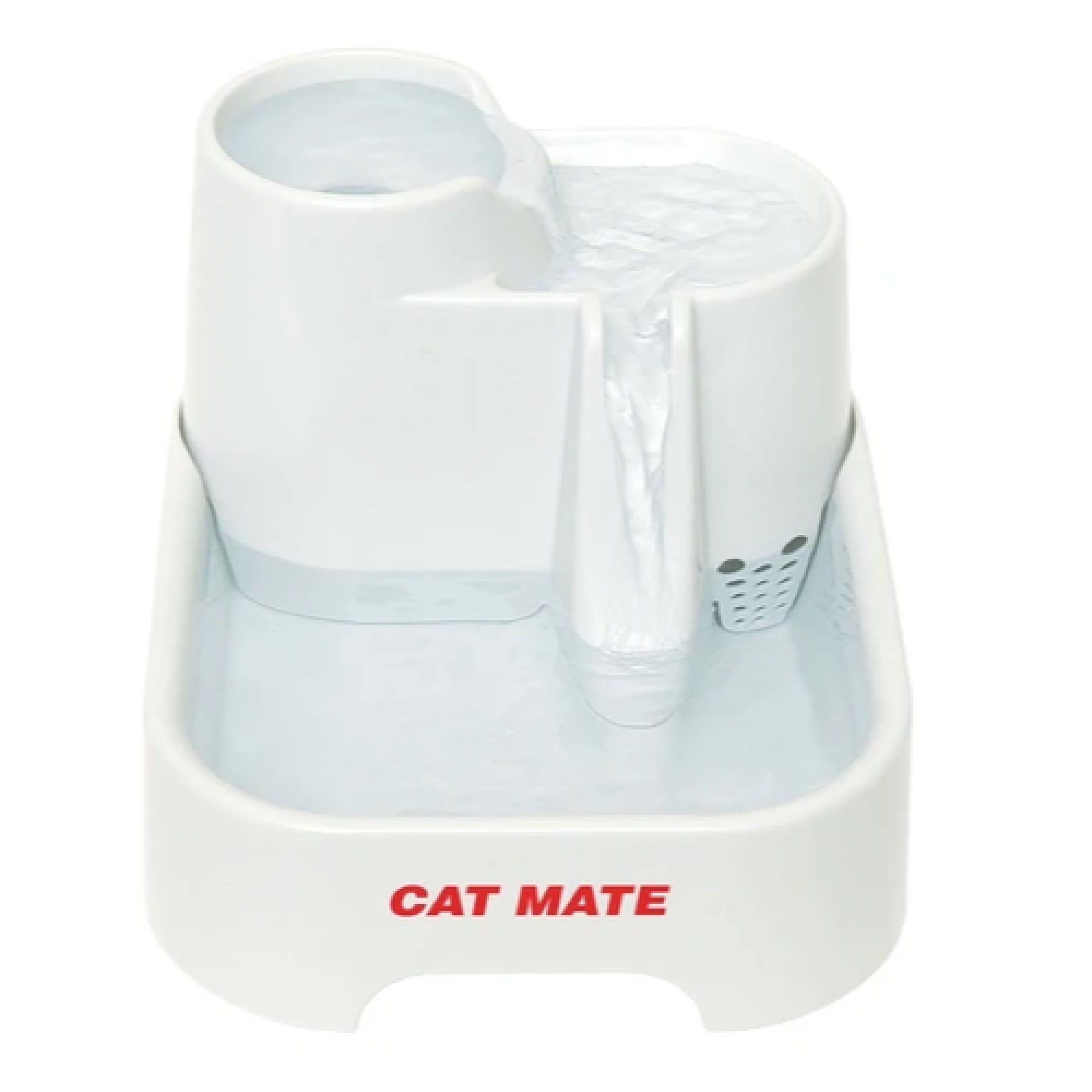  Cat Mate 3-Level, 70 fl. oz. Pet Fountain - BPA and BHT Free  with 3-Stage Filter and Low Voltage Pump : Pet Self Waterers : Pet Supplies