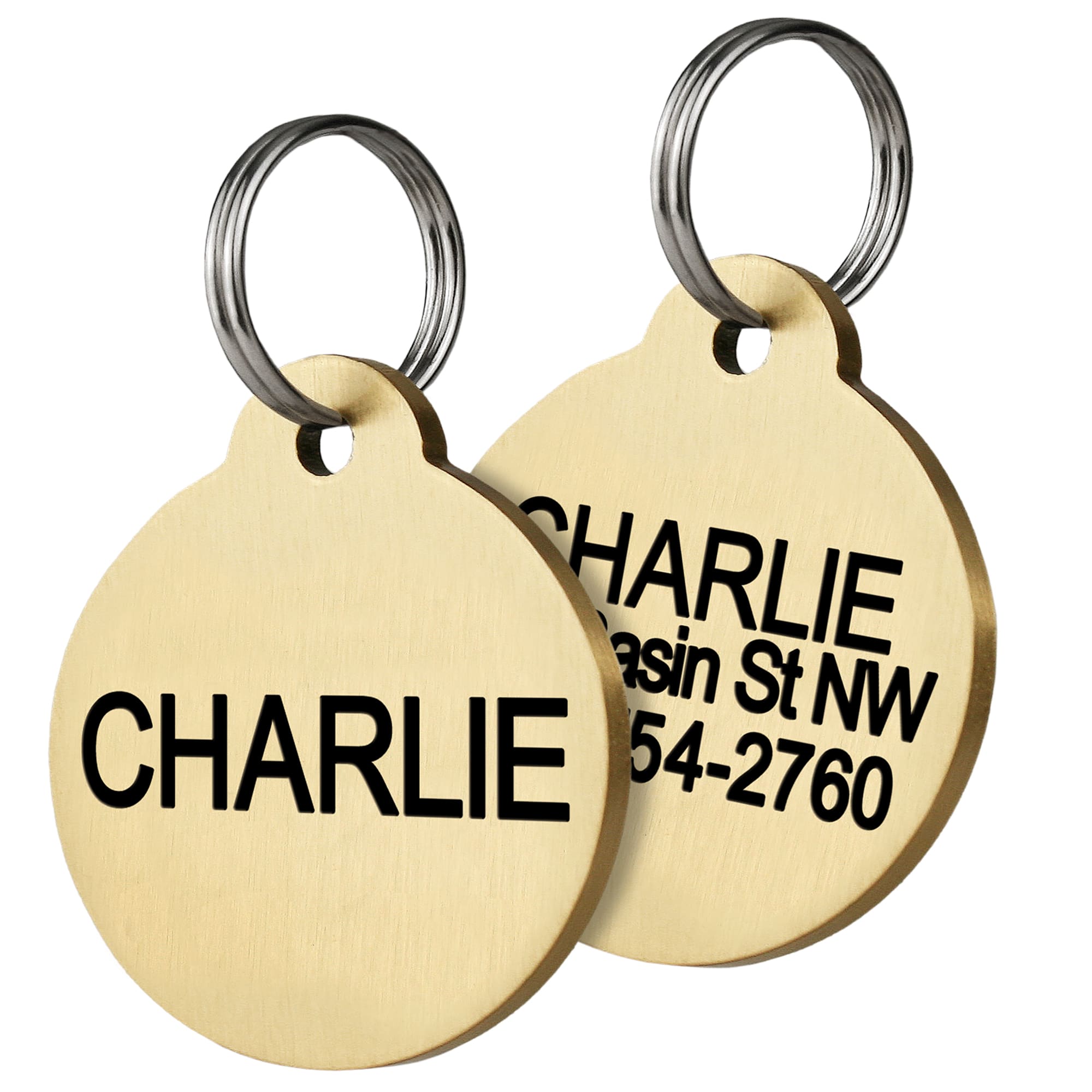 Personalized ID for Your Pet Circular Dog Tag 