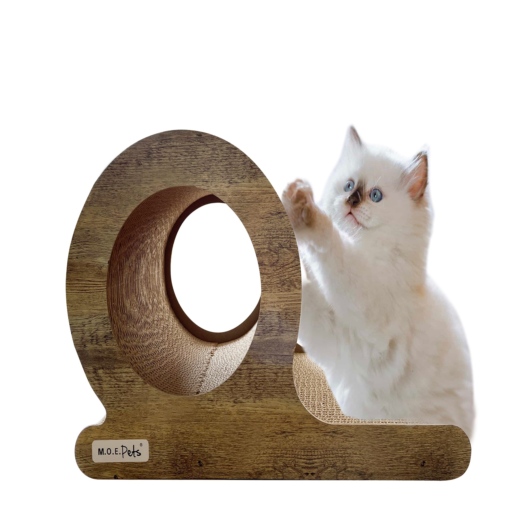 Round cat scratcher with hot sale ball