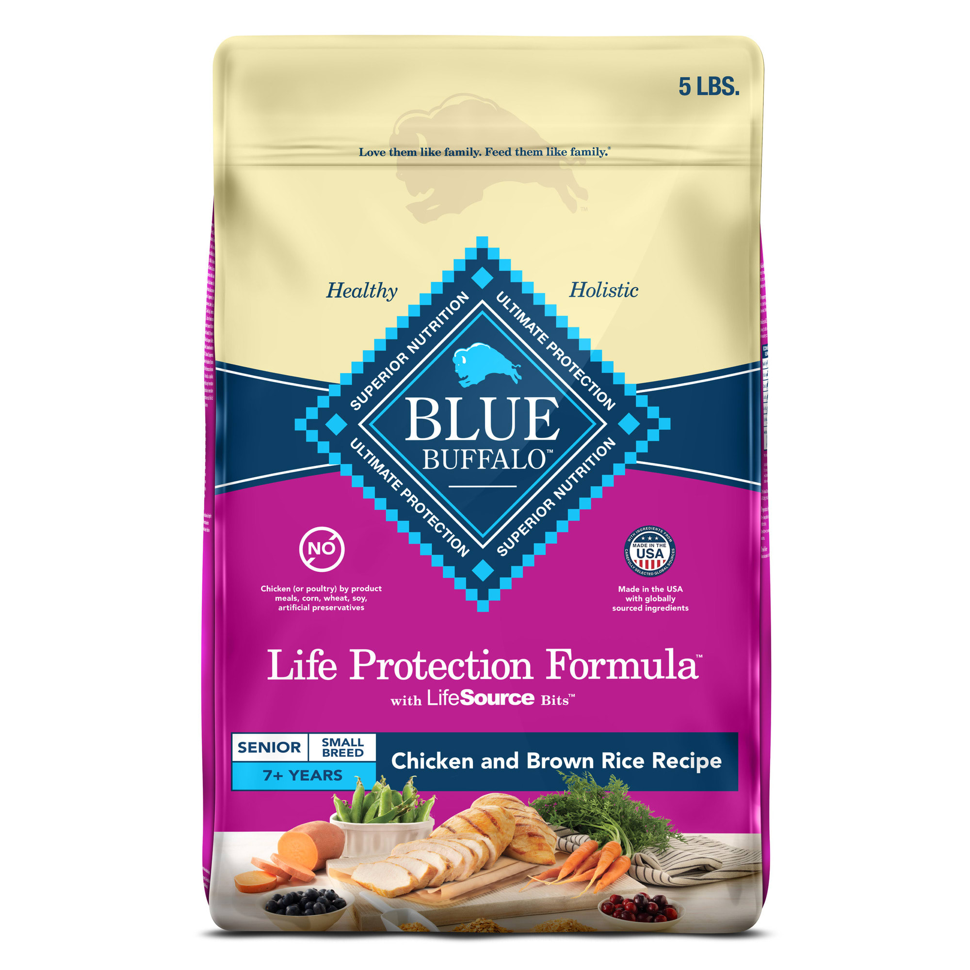 Blue buffalo senior hot sale dog food petco