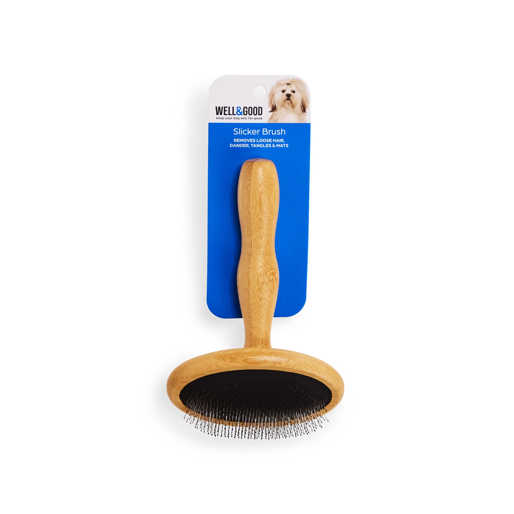 Well Good Wooden Cushion Slicker Dog Brush Large