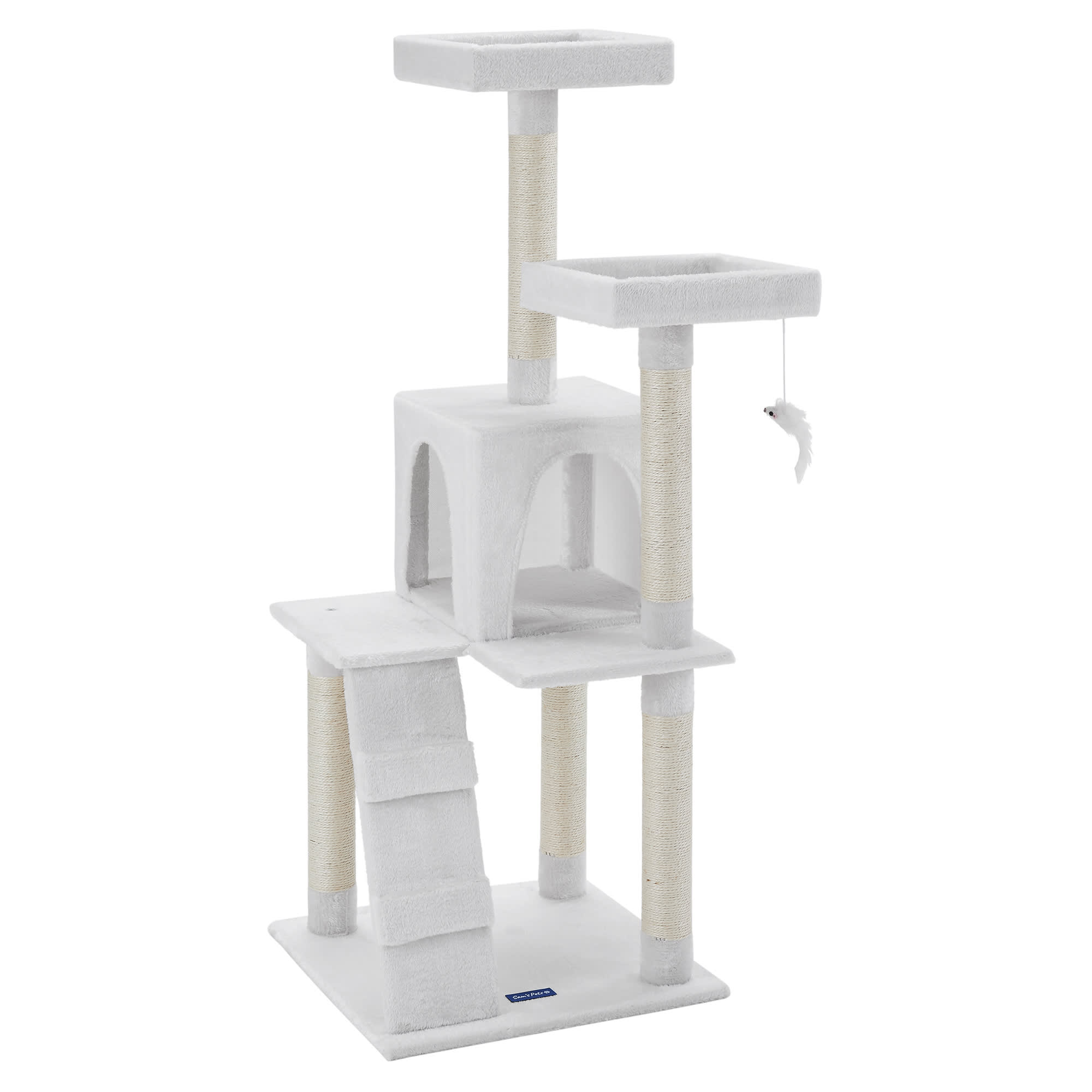 Sam s Pets White Sam Cat Tree 50 H