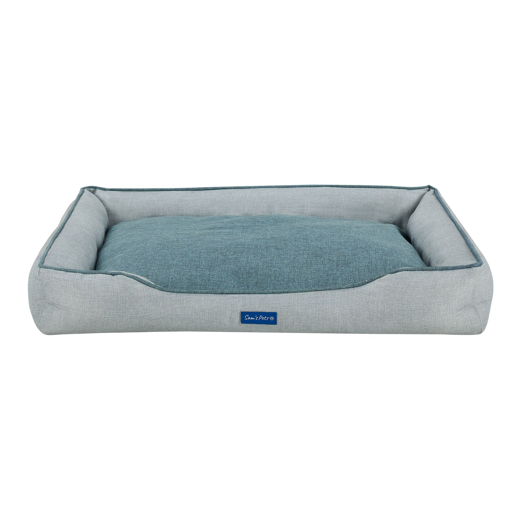 Sam's Pets Arthur Dog Bed, 27" L X 35.5" W X 6" H, Gray Petco
