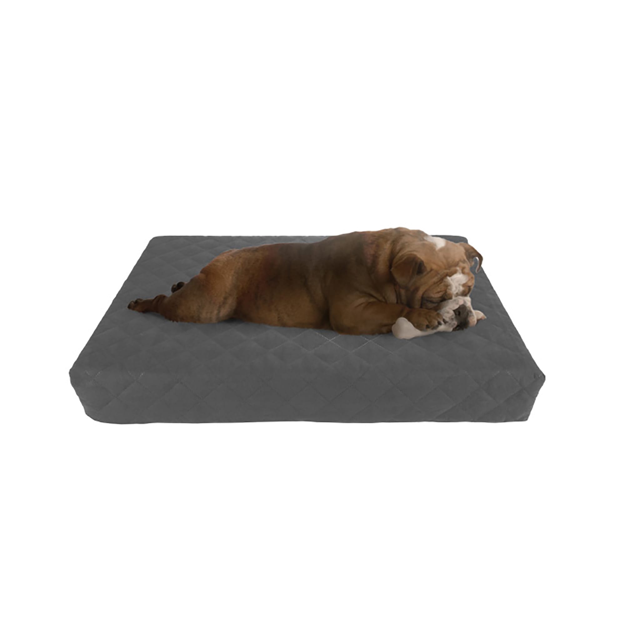 Pet Adobe Waterproof Memory Foam Pet Bed, 30" L X 21" W X 3.5" H, Gray Petco