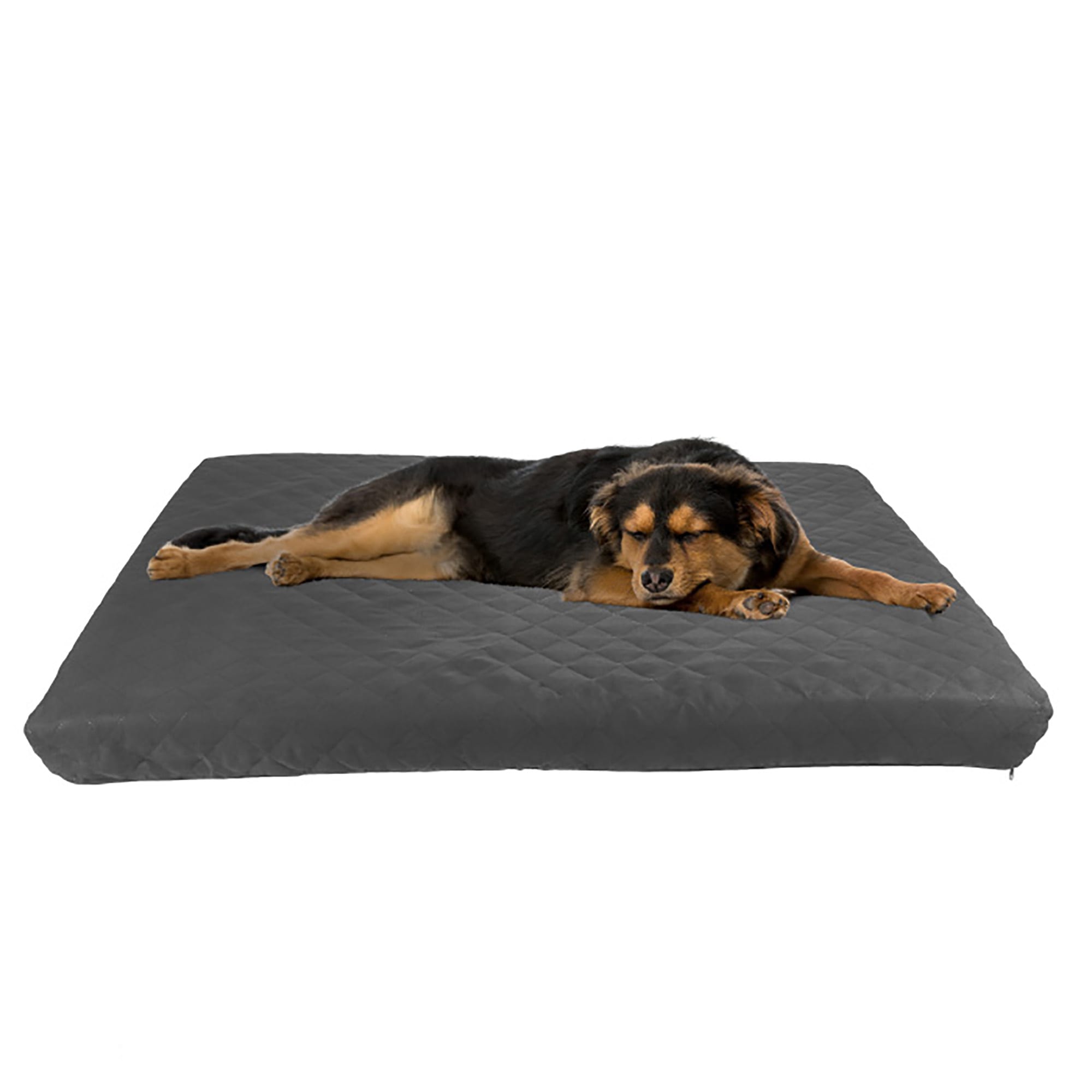 Pet Adobe Gray Waterproof Memory Foam Dog Bed, 44" L X 35" W X 3.5" H