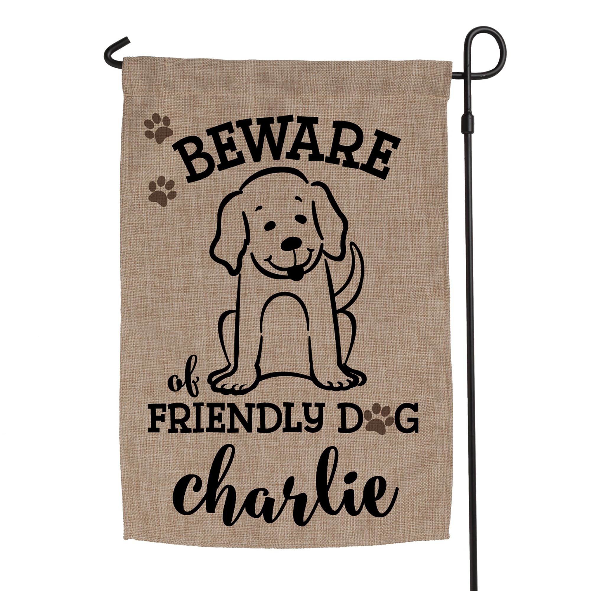 Custom Personalization Solutions Beware Of Friendly Dog Personalized ...