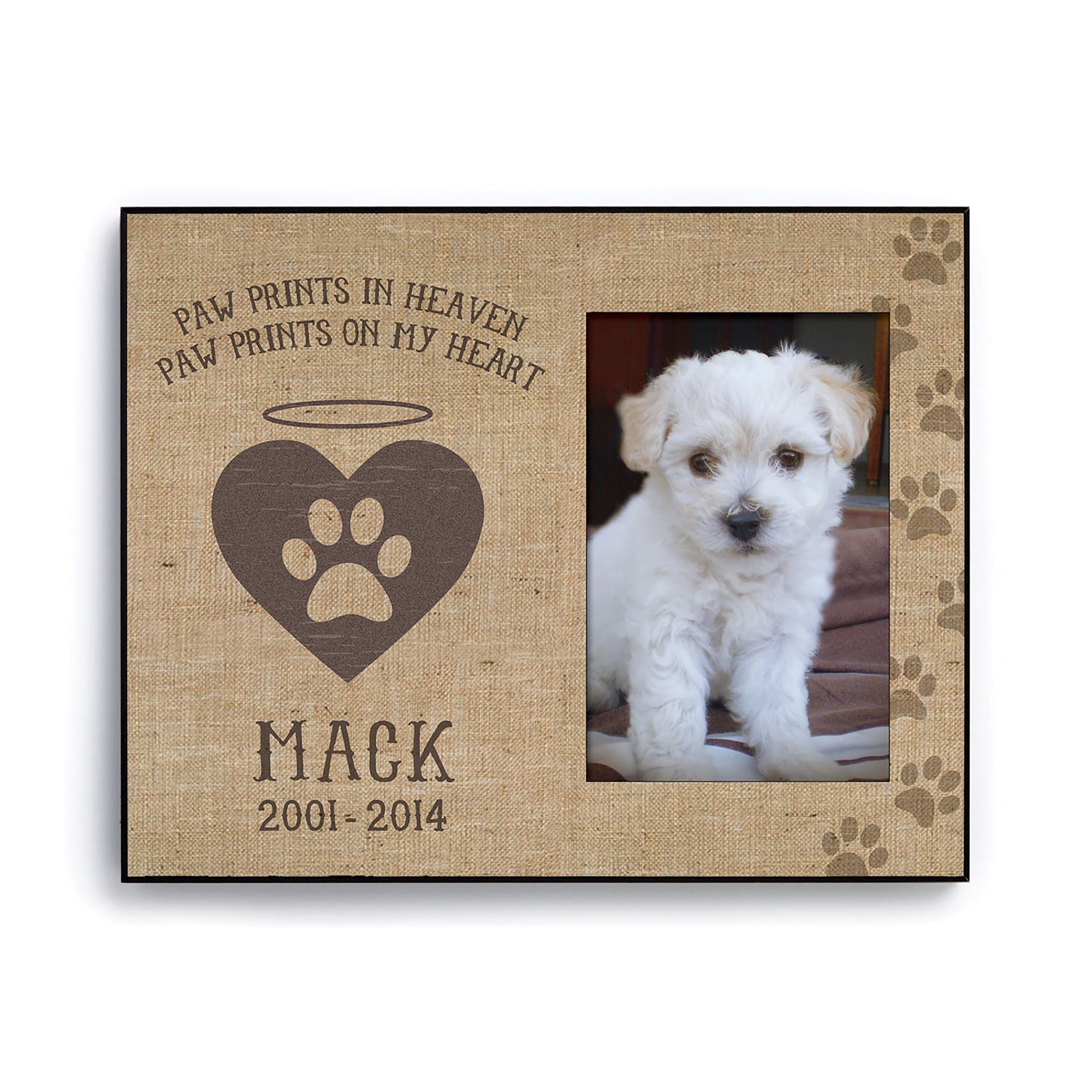 Custom Personalization Solutions Paw Prints In Heaven Dog Personalized