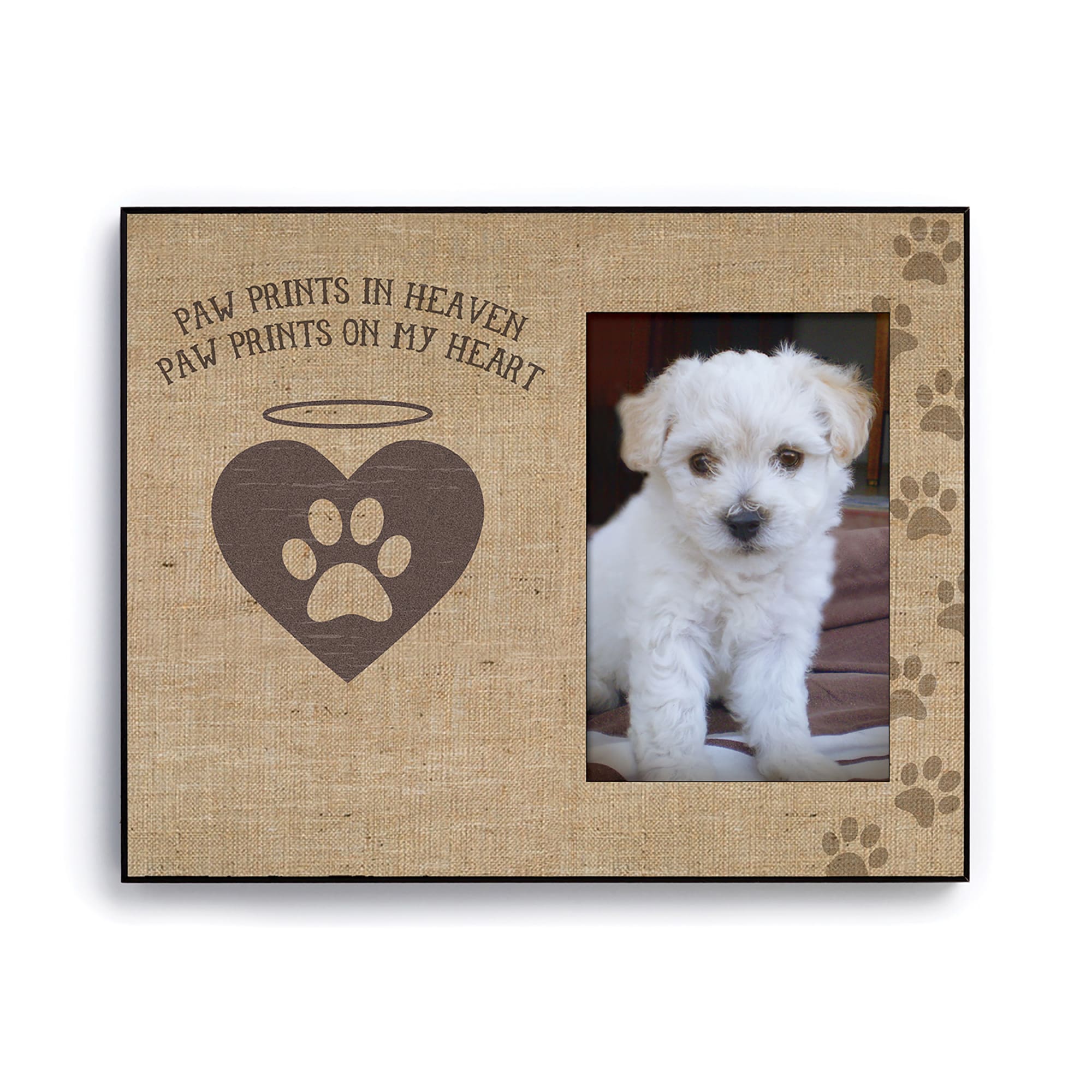 Dog paw hotsell print photo frame