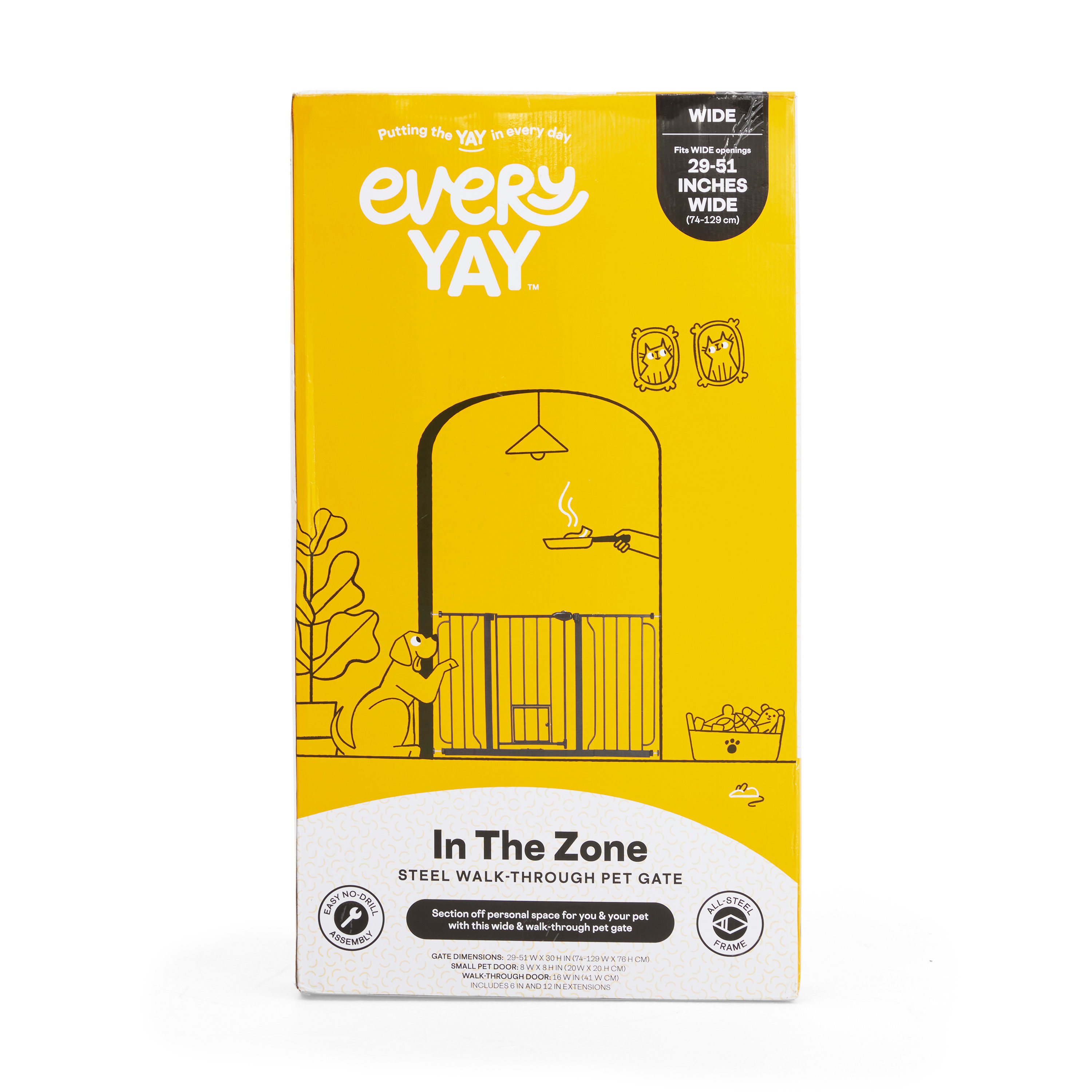 EveryYay In The Zone Black Steel WalkThrough Pet Gate Petco