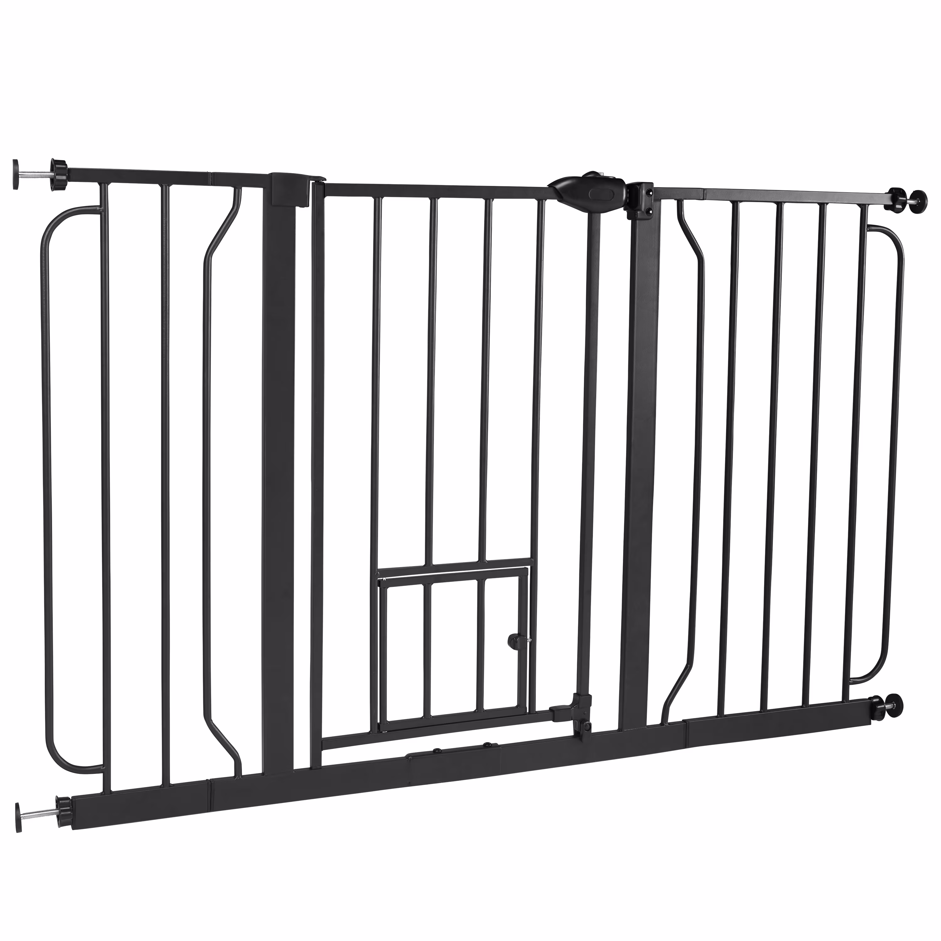 EveryYay Steel Pet Gate with WalkThrough & Small Pet Door