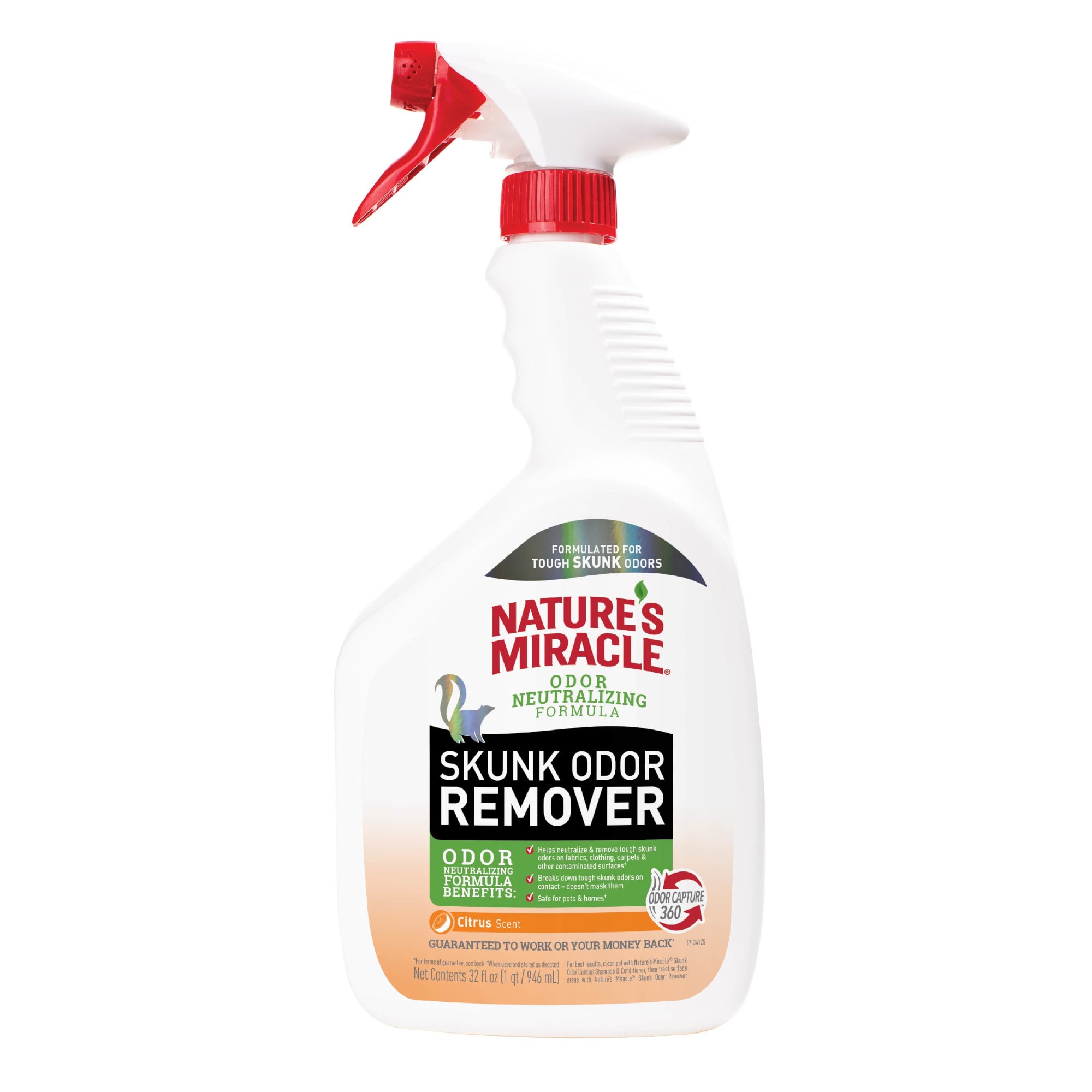 Nature s Miracle Skunk Odor Remover Citrus Scent for Dogs 32 fl