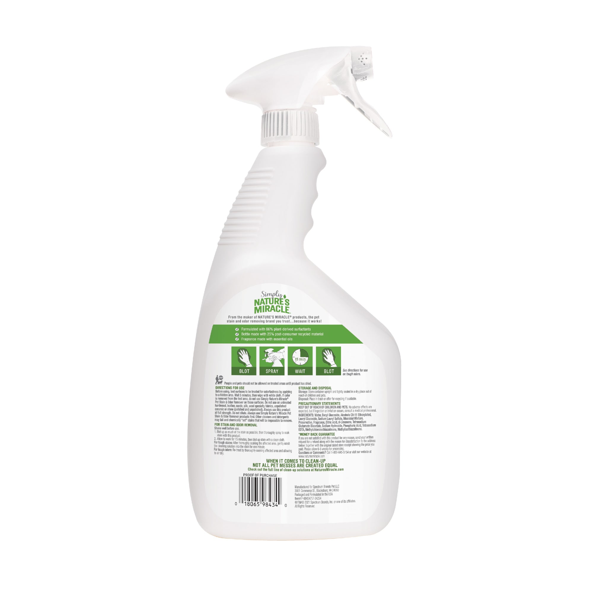 Miracle pet stain remover sale