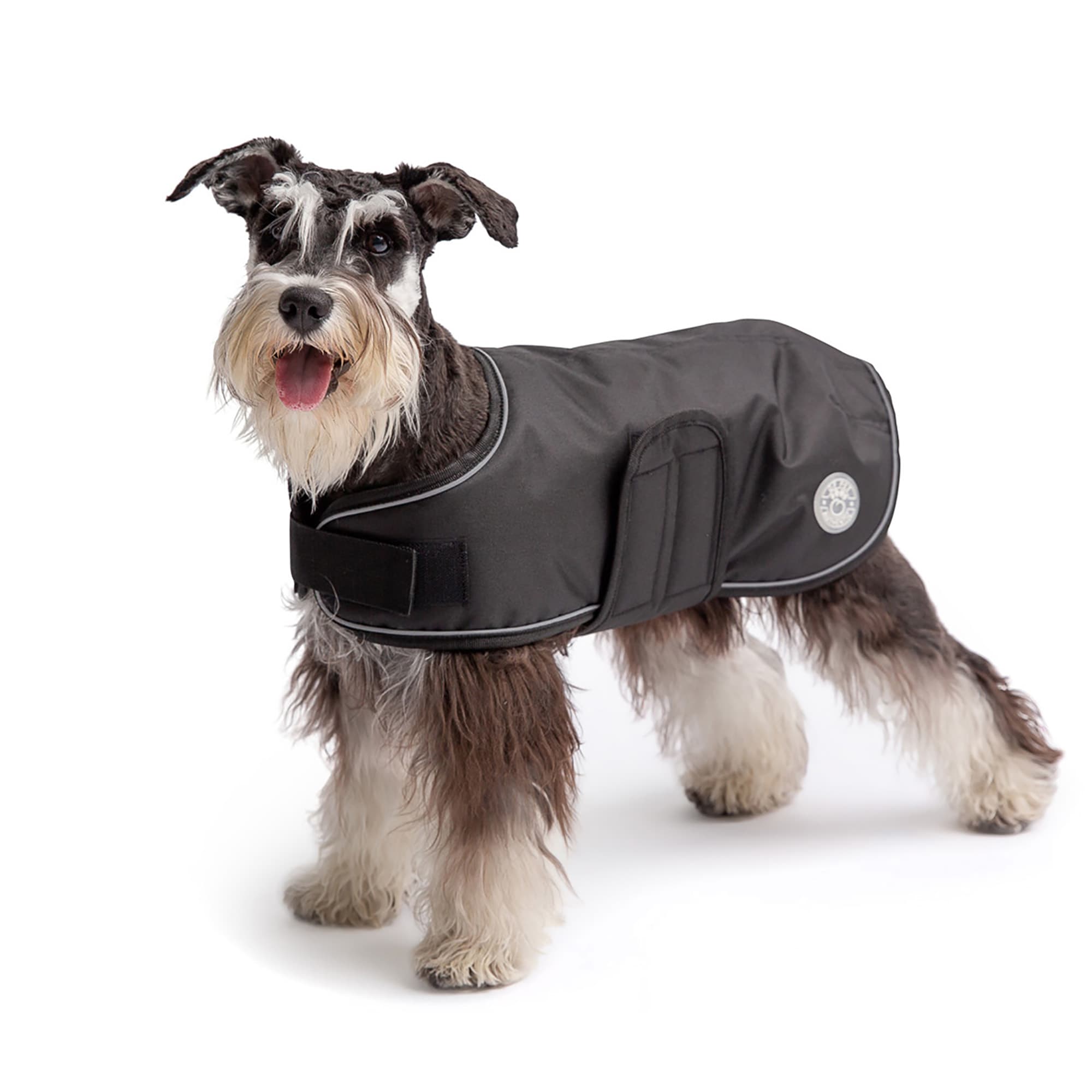 GF Pet Black Waterproof Dog Jacket & Fleece Lining Small