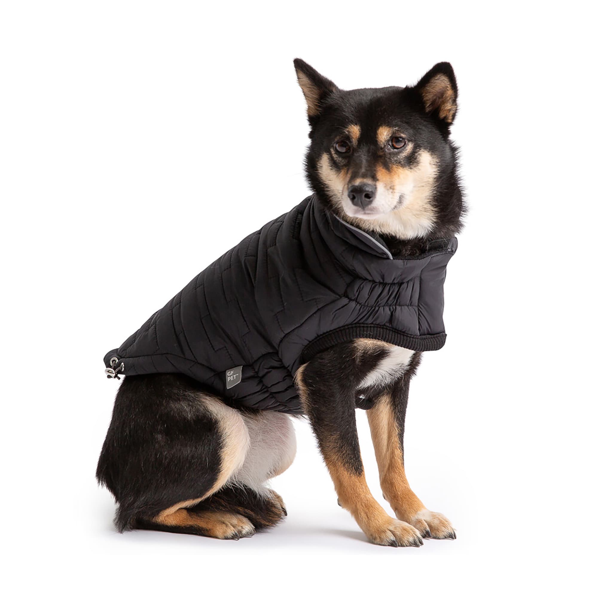 GF Pet Black Reversible ElastoFit Chalet Dog Jacket, XLarge Petco