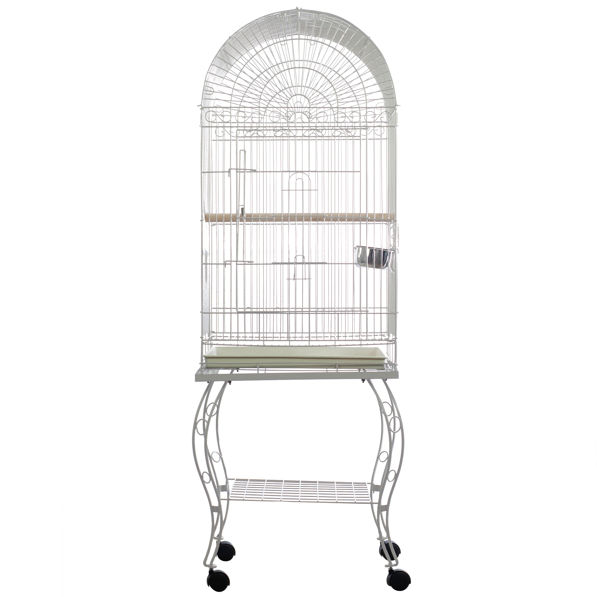 A&E Cage Company White 600A Economy Dome Top Cage, 20