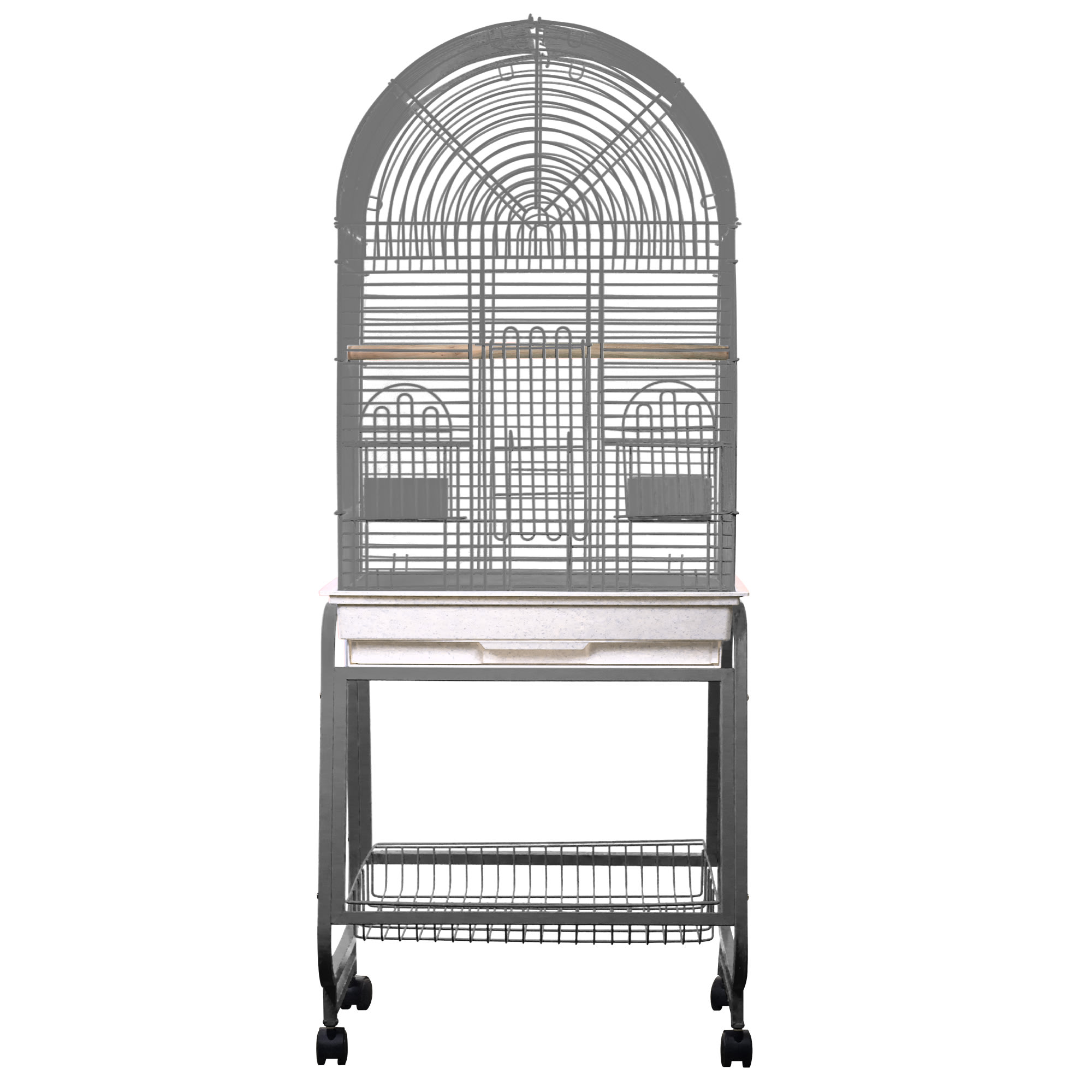 A&E Platinum 701 Bird Cage with Dome & Removable Stand