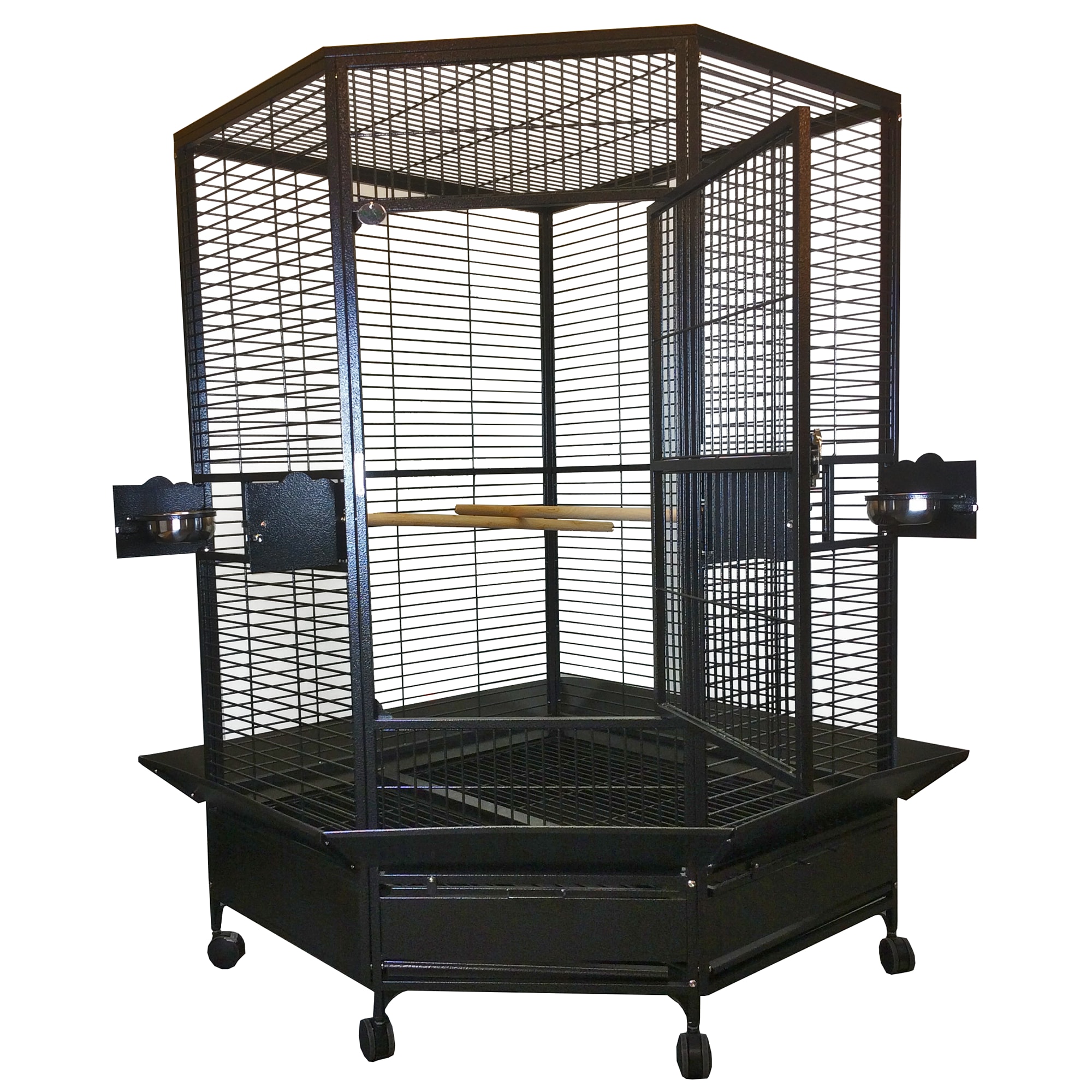 Corner bird hotsell cages for sale