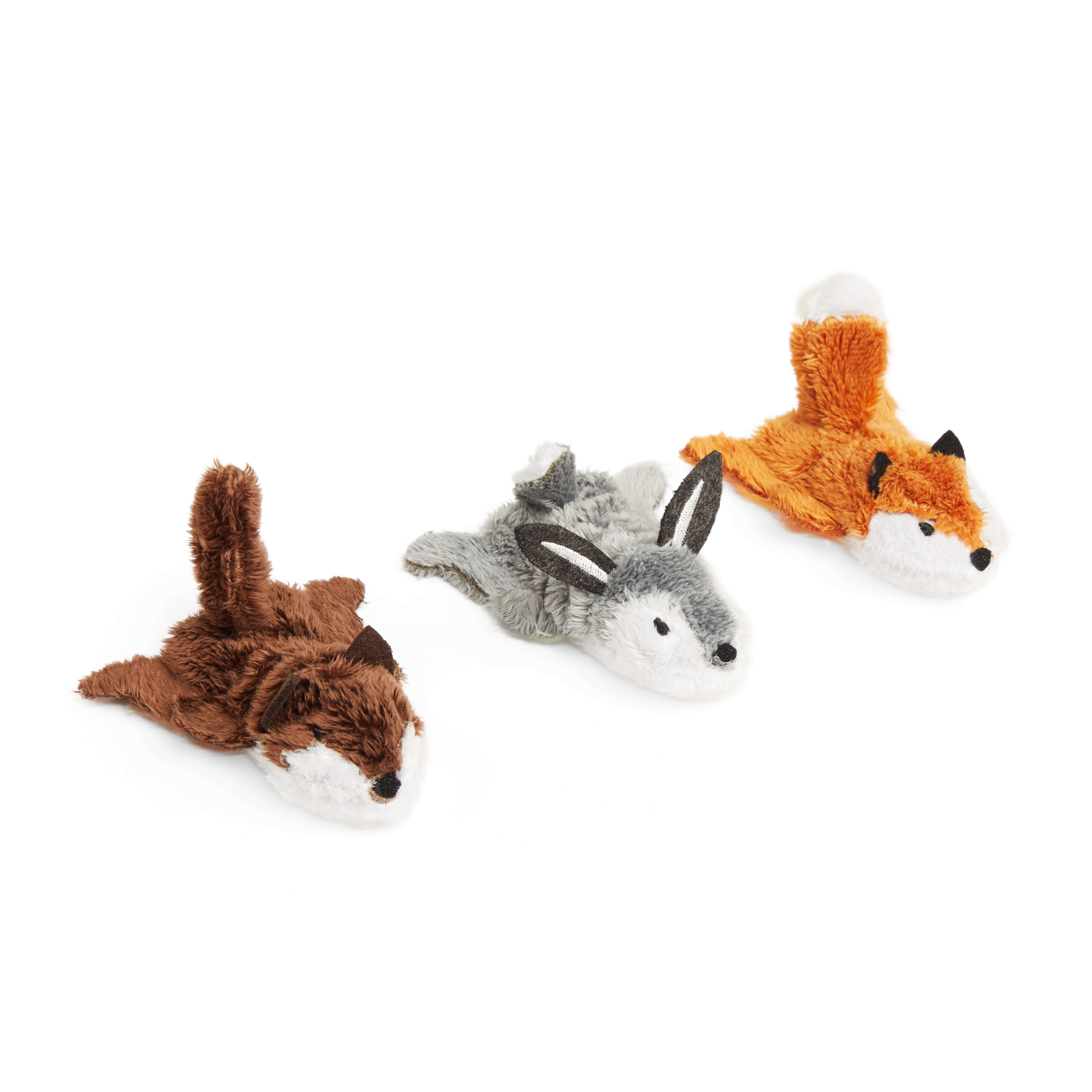 Leaps Bounds Wildlife Flatties Cat Toy Pack of 3 Petco