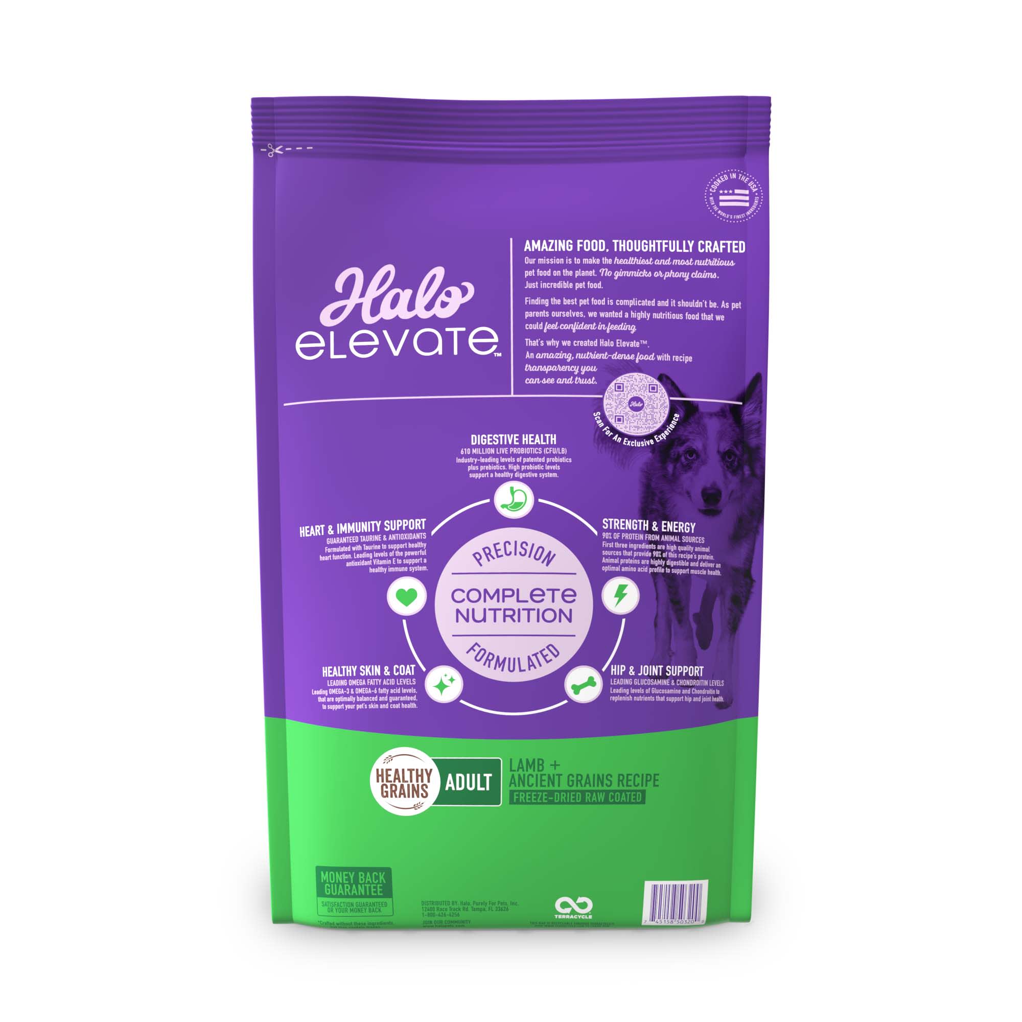 Halo adult outlet dog food