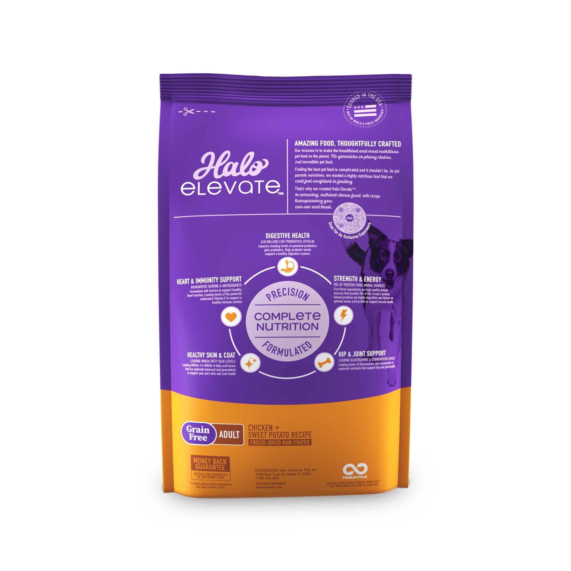 Halo Elevate Dog Grain Free Chicken Recipe Dry Food 20 lbs. Petco