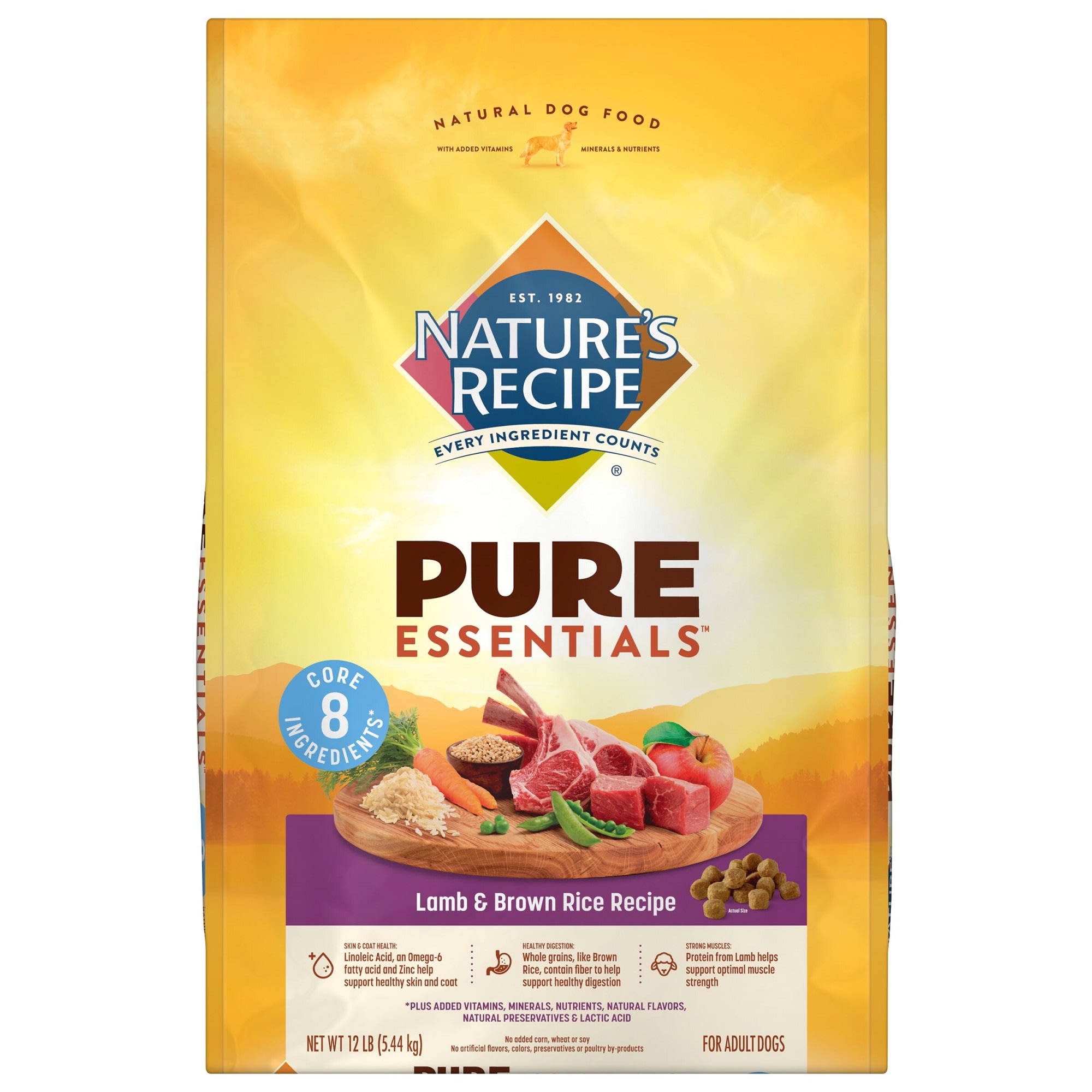 UPC 730521150594 product image for Nature's Recipe Pure Essentials Lamb & Brown Rice Recipe Dry Dog Food, 12 lbs. | upcitemdb.com