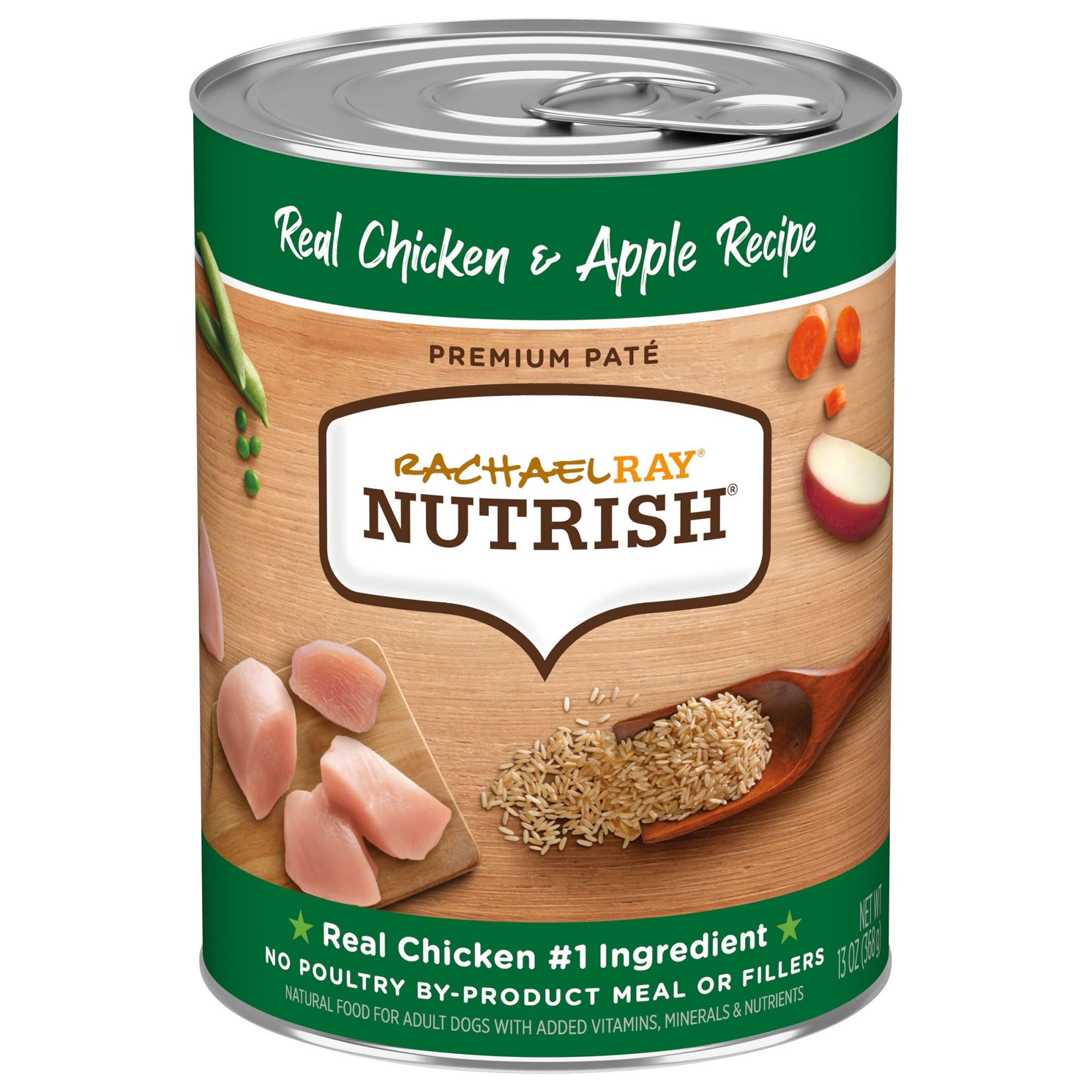 Rachael Ray Nutrish Real Chicken Apple Recipe Wet Dog Food 13