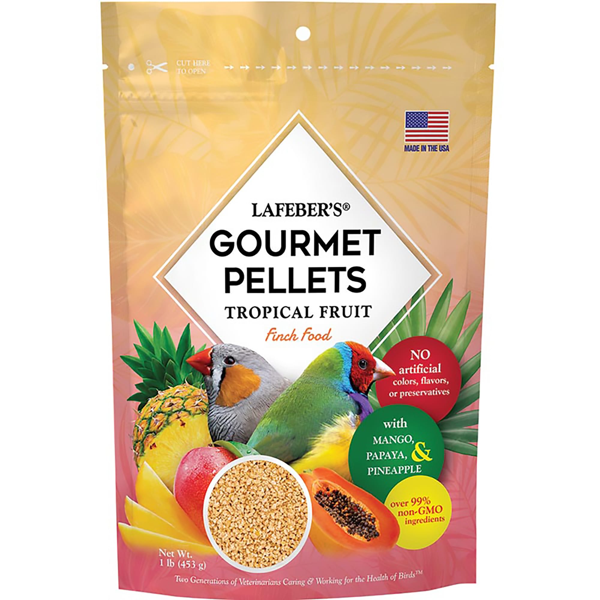 Lafebers Tropical Fruit Pellets Finch Dry Food