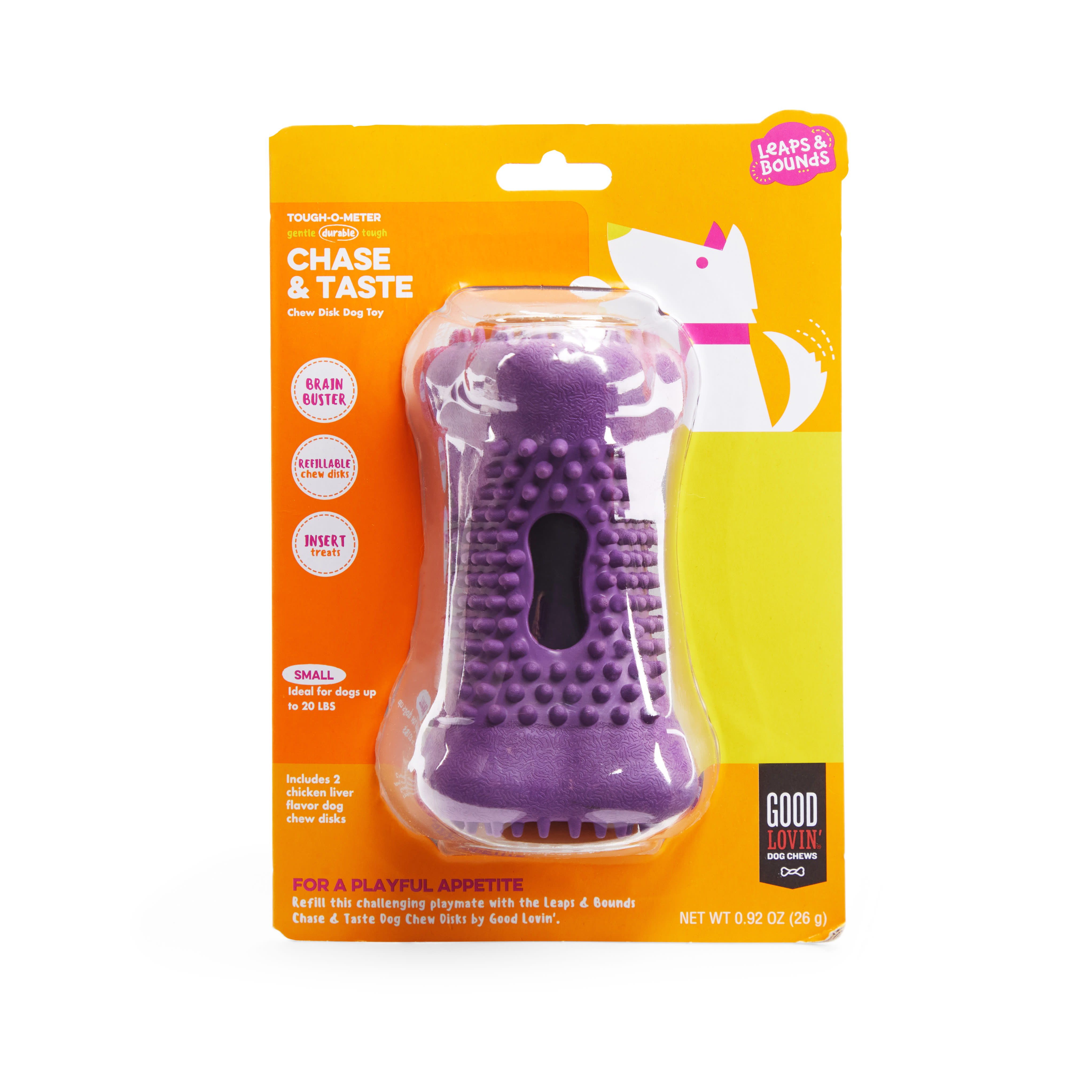 Leaps & Bounds Tube Treat Dog Toy, Small | Petco