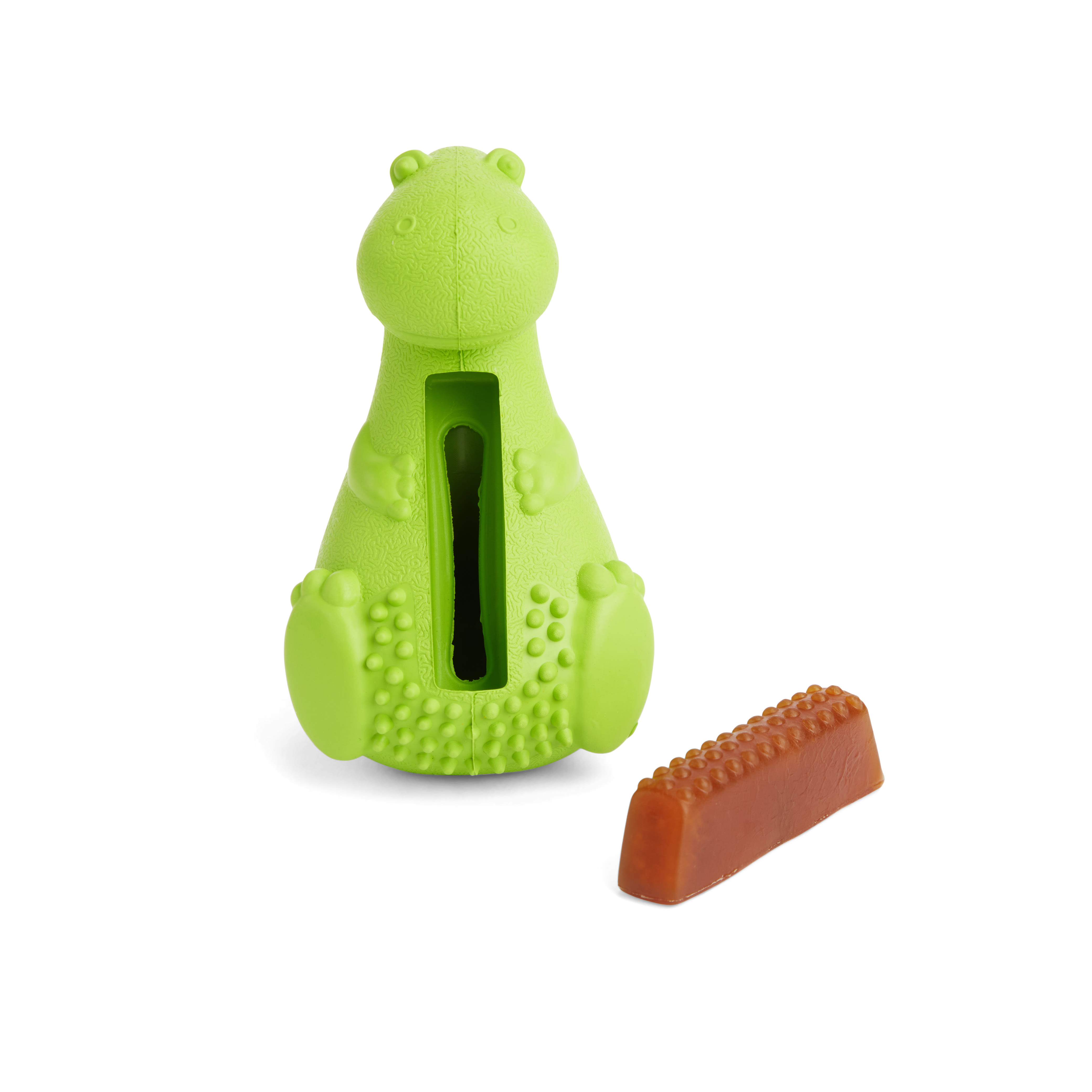 Leaps & Bounds Wobble Dino Treat Dog Toy, Small