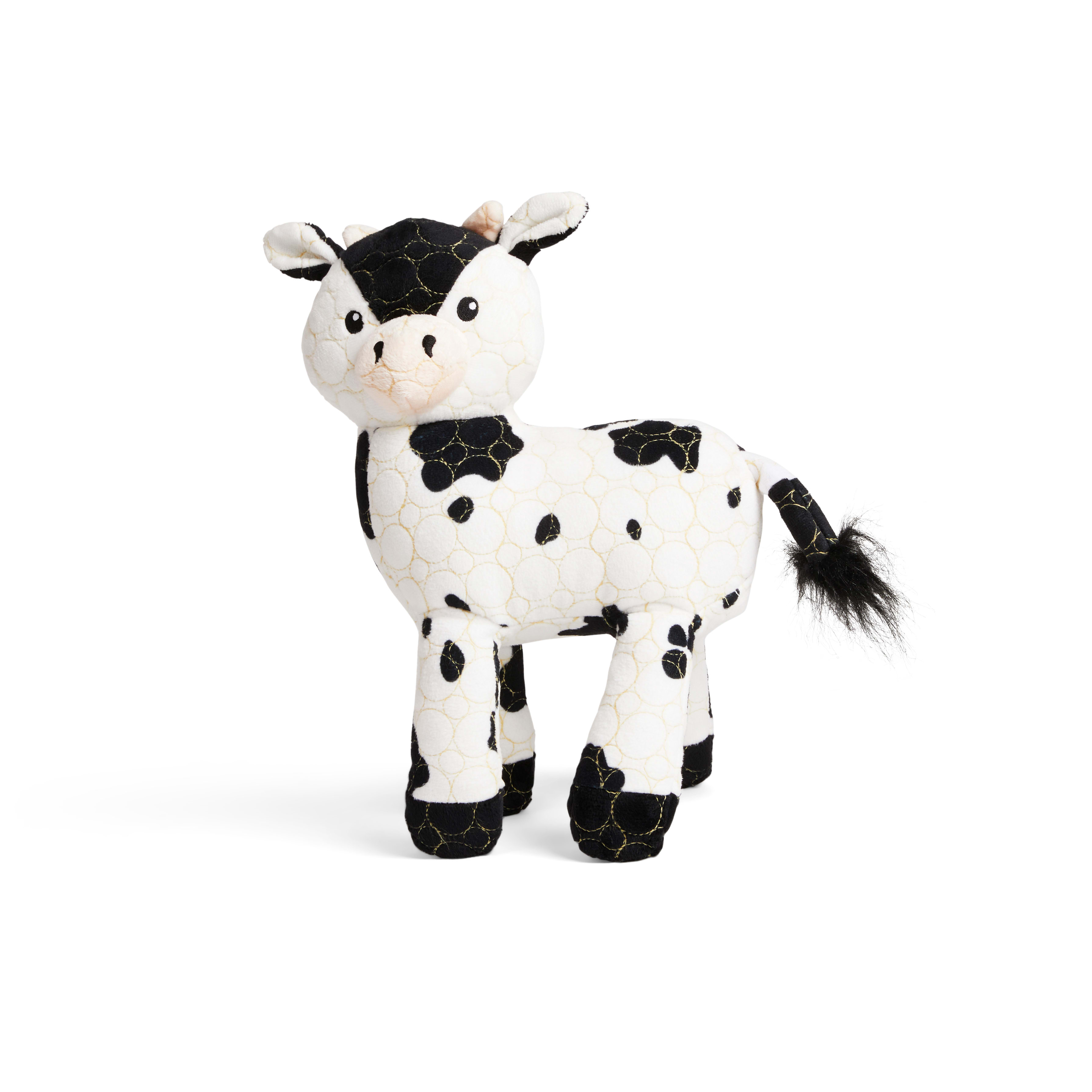 Stuffed cow dog clearance toy