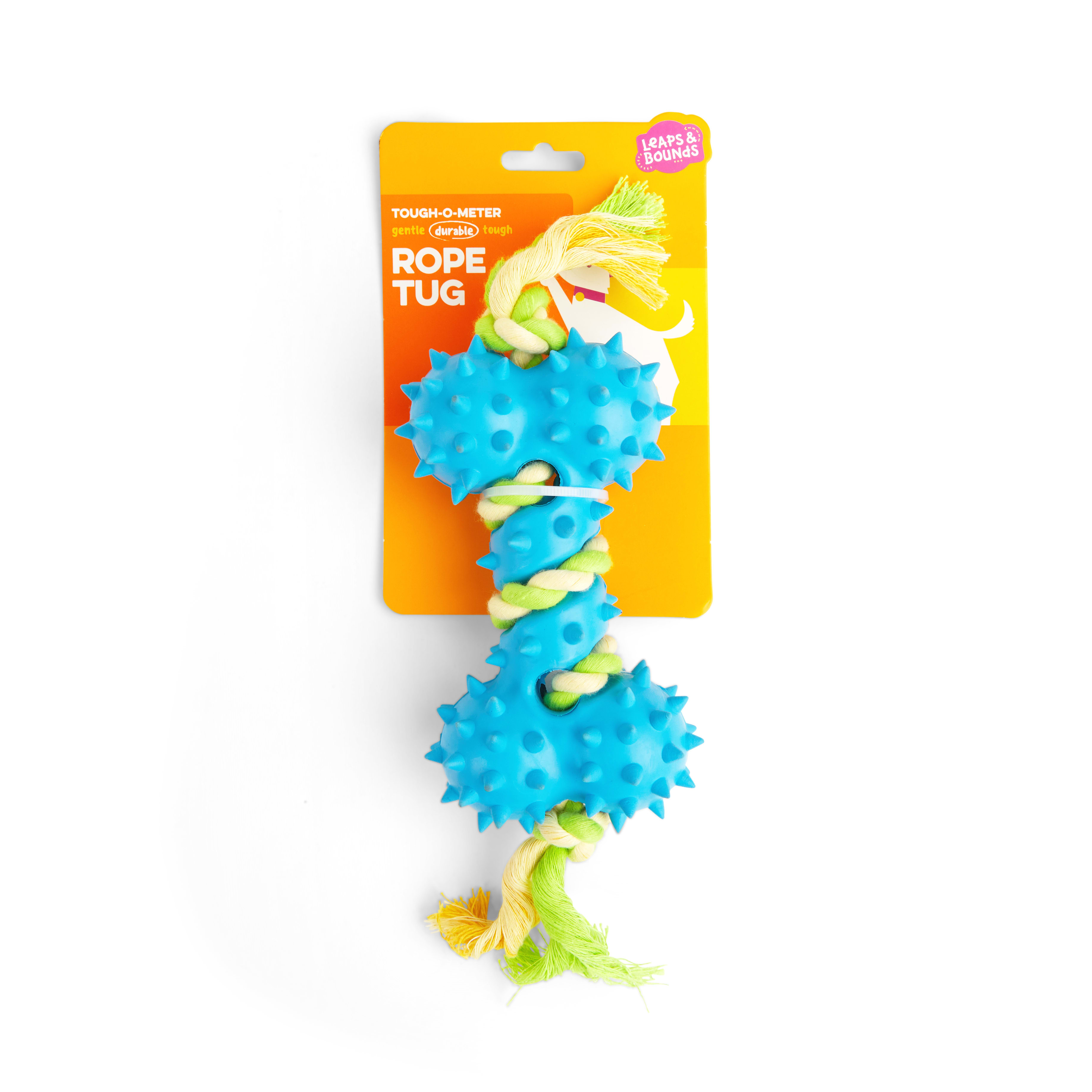 Leaps & Bounds Tough Monkey with Rope Tug Dog Toy