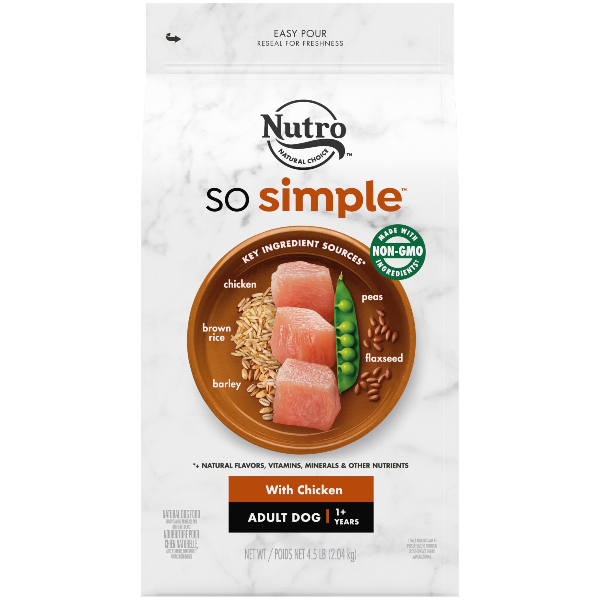 Nutro So Simple With Chicken Adult Dog Food, 4.5 lbs. Petco