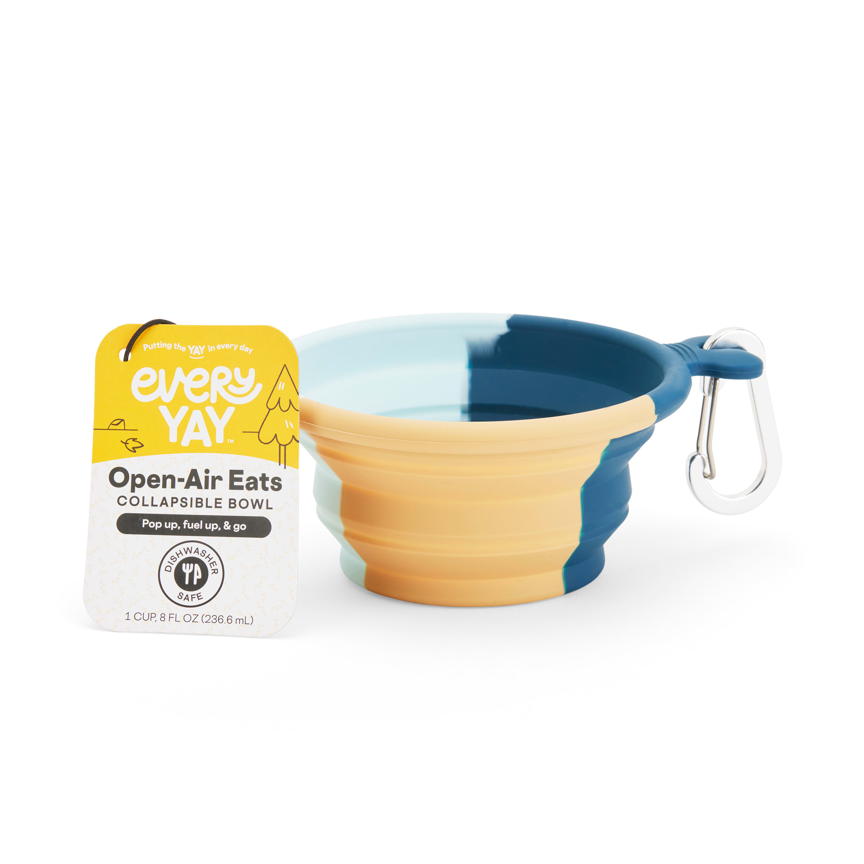 EveryYay Blue Melt Silicone Dog Bowl, 1 Cup Petco
