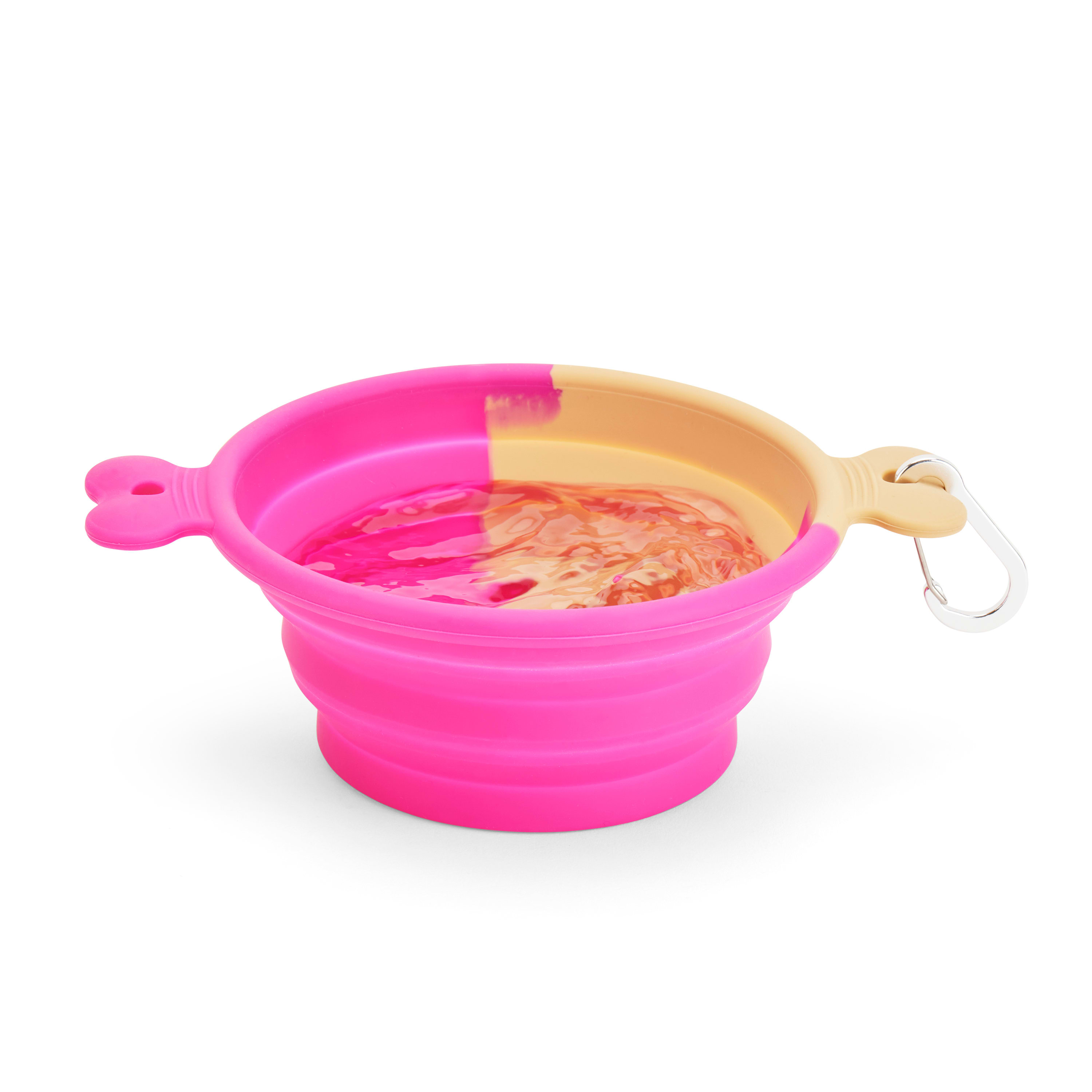 Silicone Collapsible Dog Bowl with Carabiner