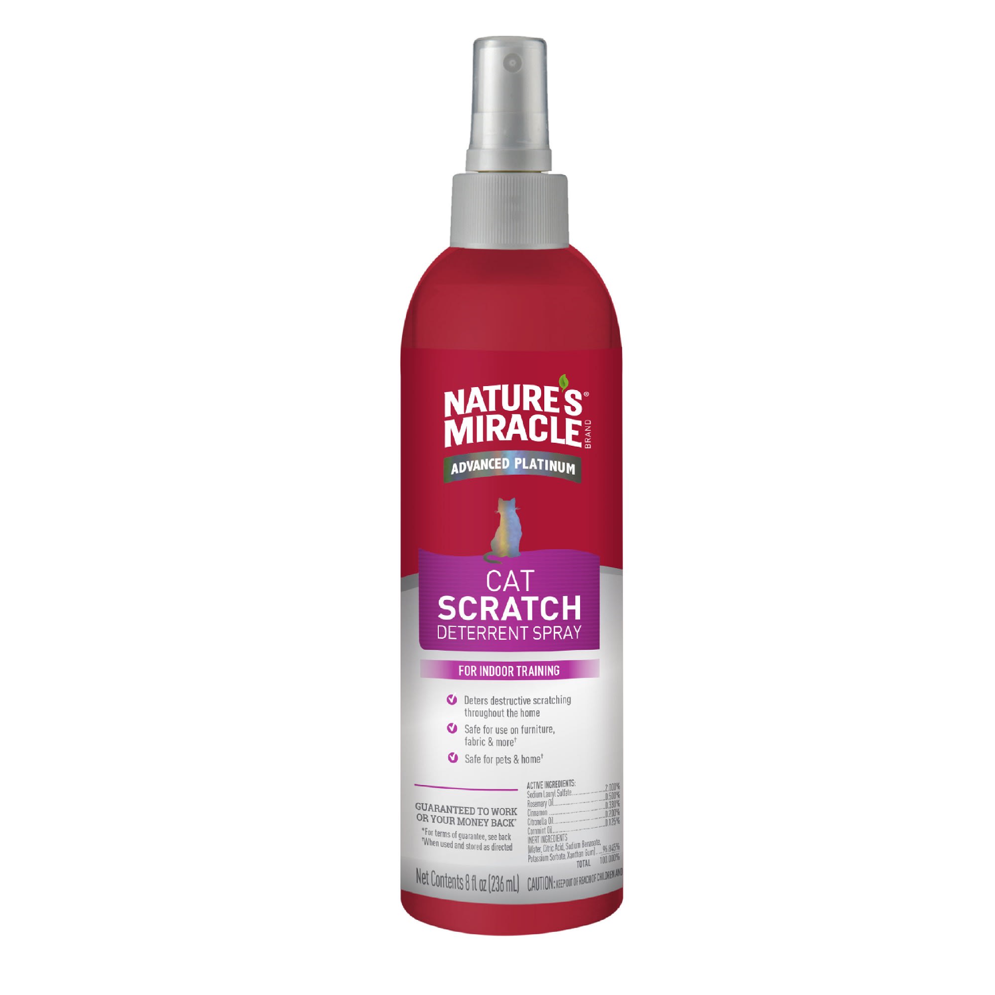 Nature's Miracle Advanced Platinum Scratch Deterrent Cat Spray, 8 fl