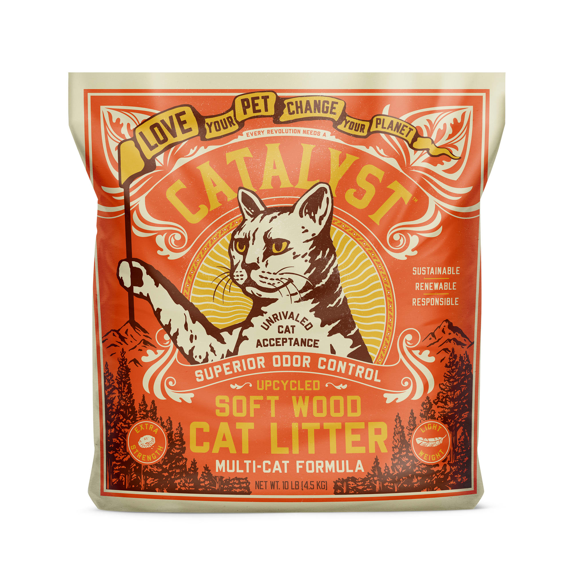 Cedar shavings for outlet cat litter